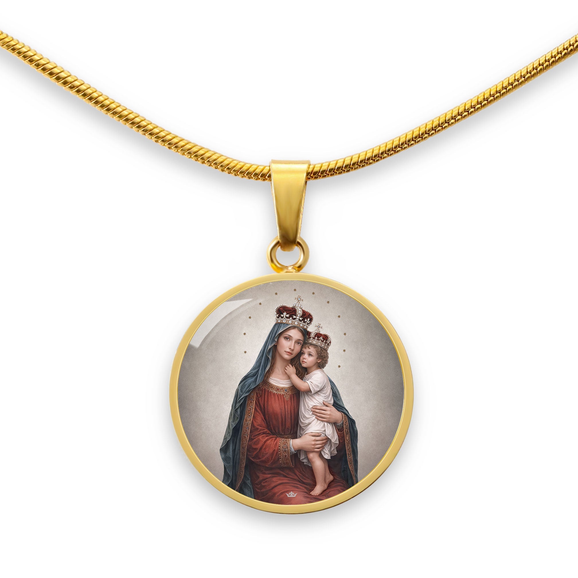 Divine King and Queen Pendant Necklace - Venxara