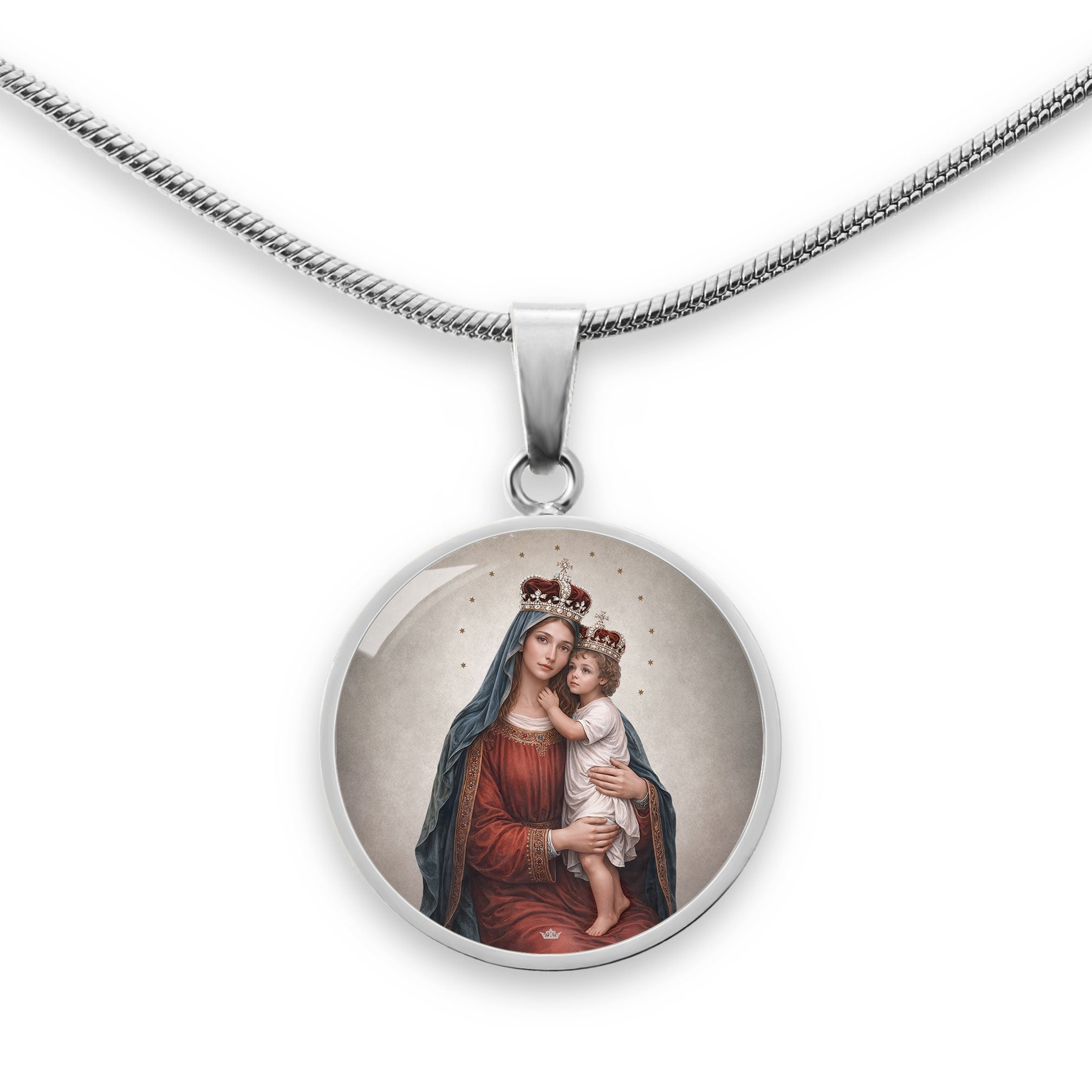 Divine King and Queen Pendant Necklace - VENXARA