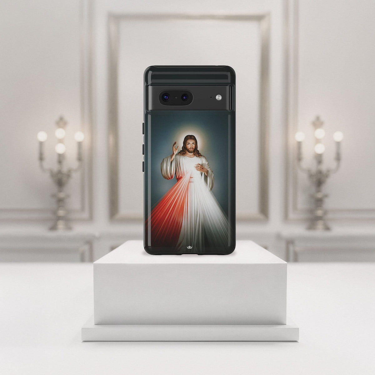 Divine Mercy Hard Phone Case Copyright VENXARA