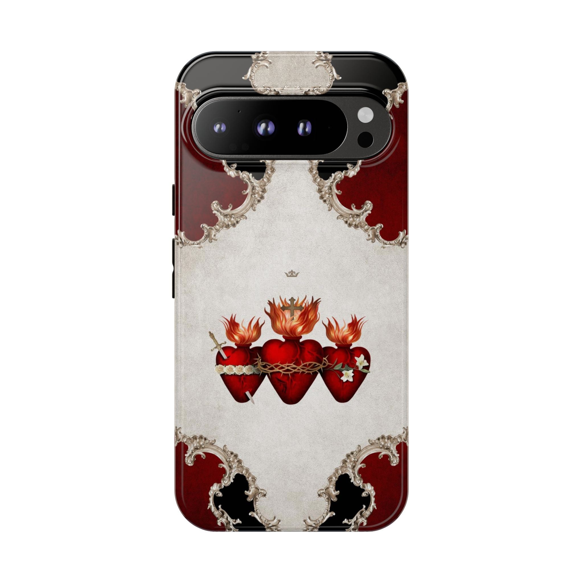 Holy Family Hearts Hard Phone Case (Baroque) - VENXARA®