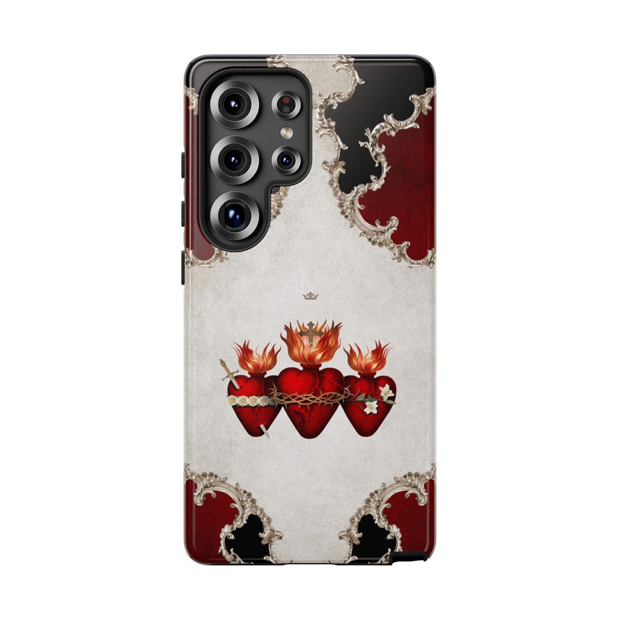 Holy Family Hearts Hard Phone Case (Baroque) - VENXARA®