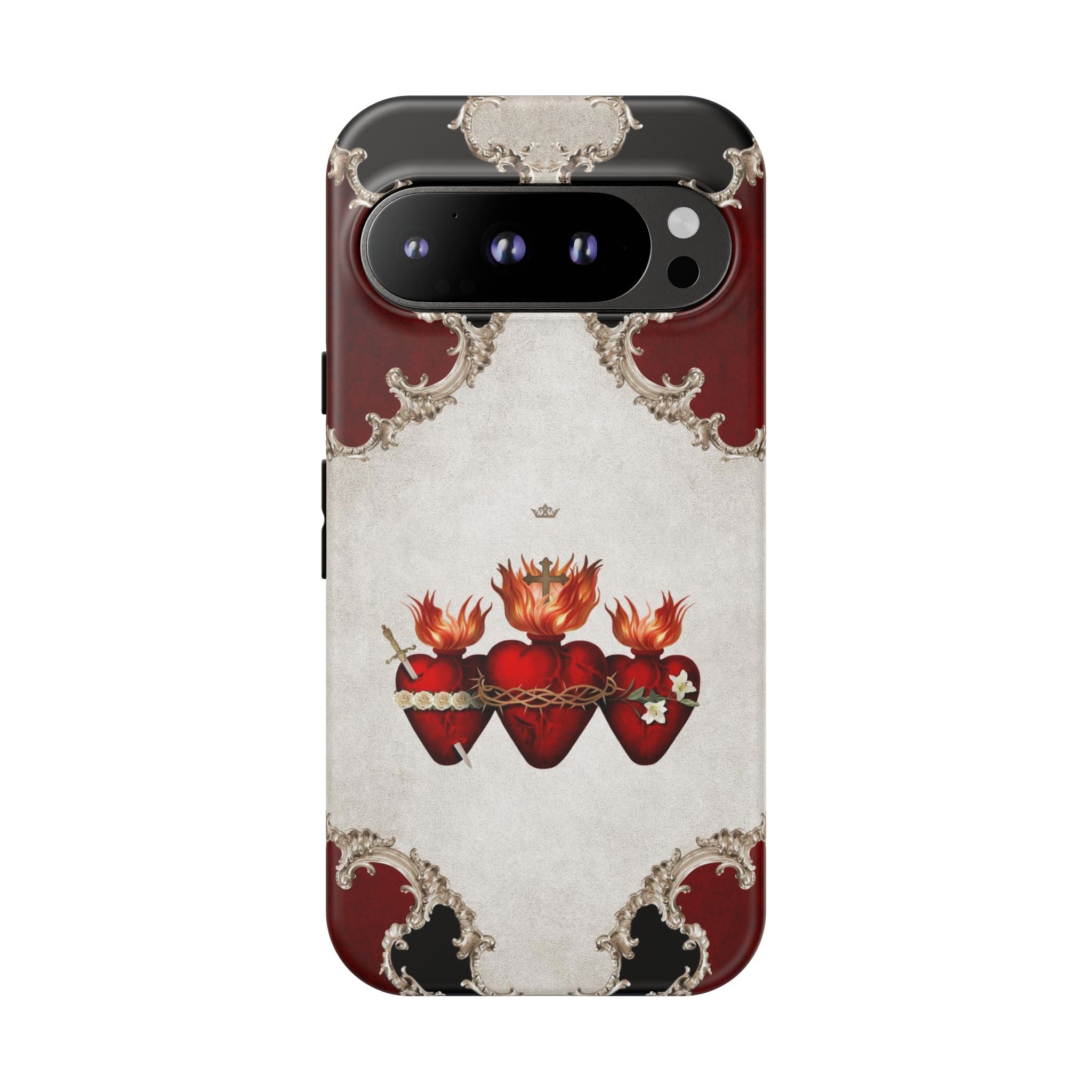Holy Family Hearts Hard Phone Case (Baroque) - VENXARA®