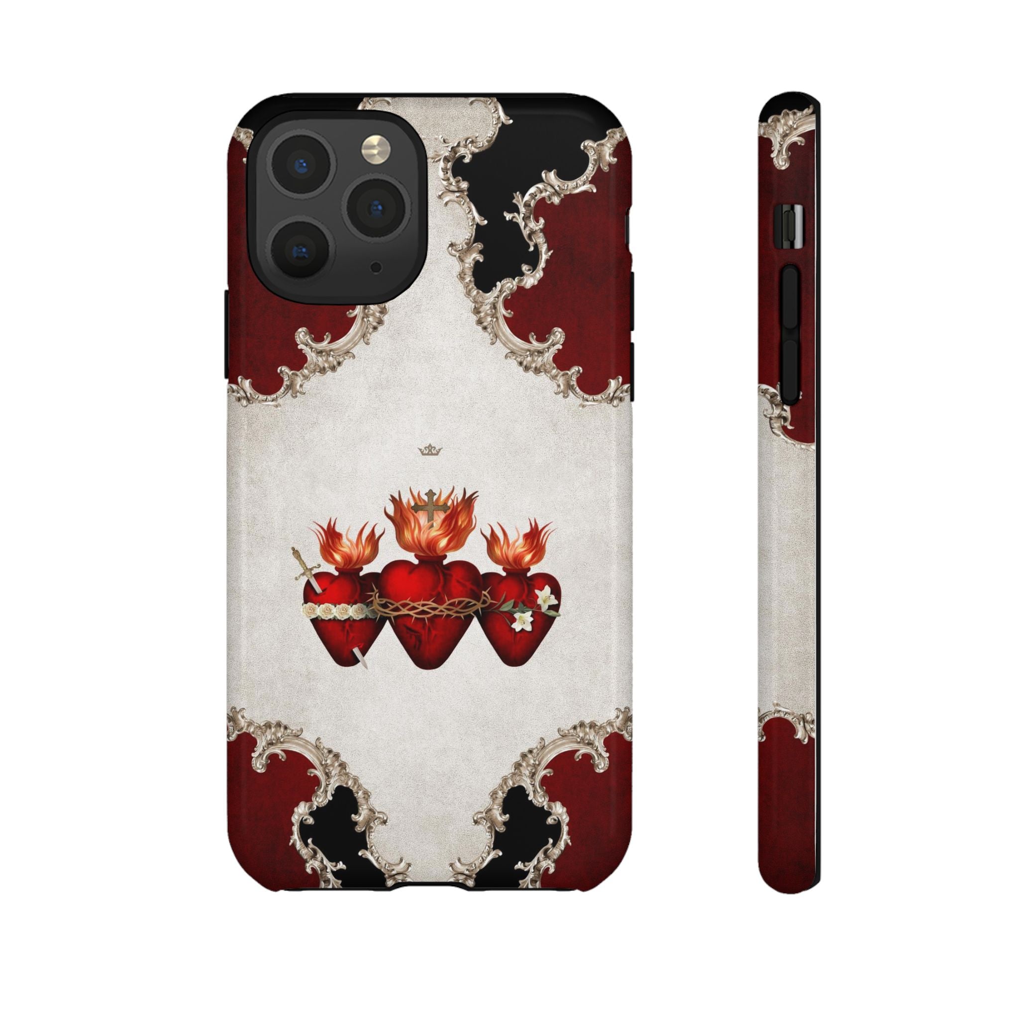Holy Family Hearts Hard Phone Case (Baroque) - VENXARA®
