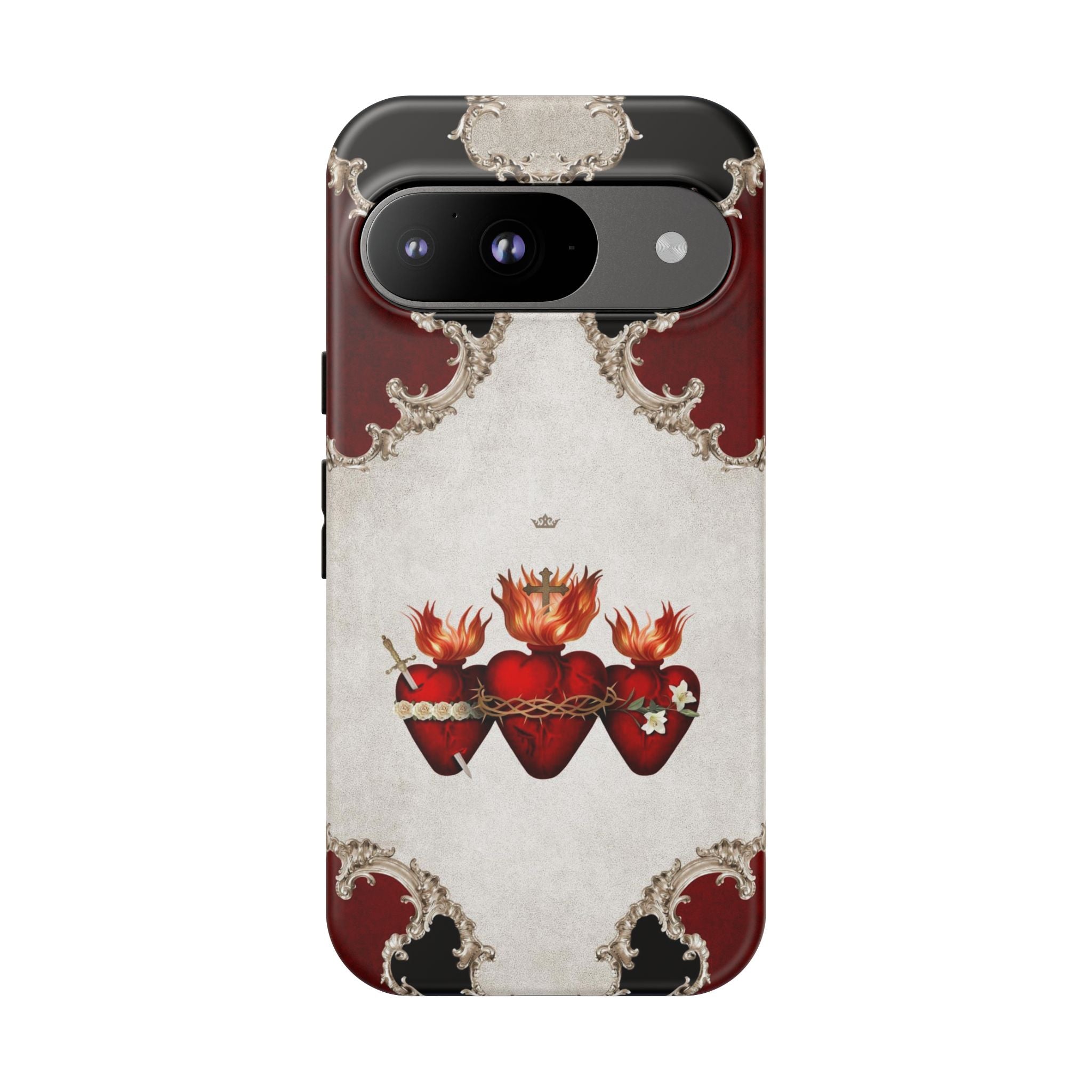 Holy Family Hearts Hard Phone Case (Baroque) - VENXARA®