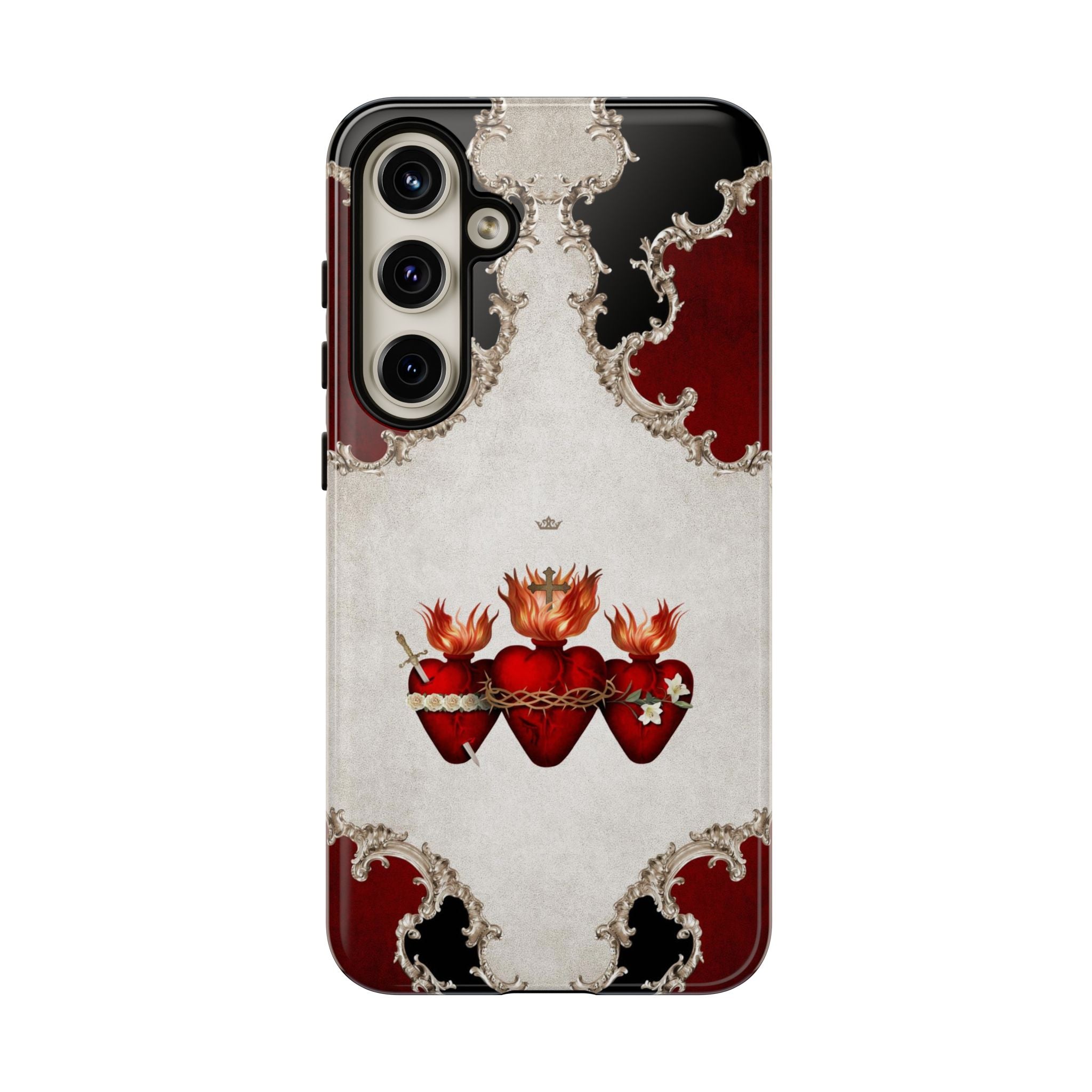 Holy Family Hearts Hard Phone Case (Baroque) - VENXARA®