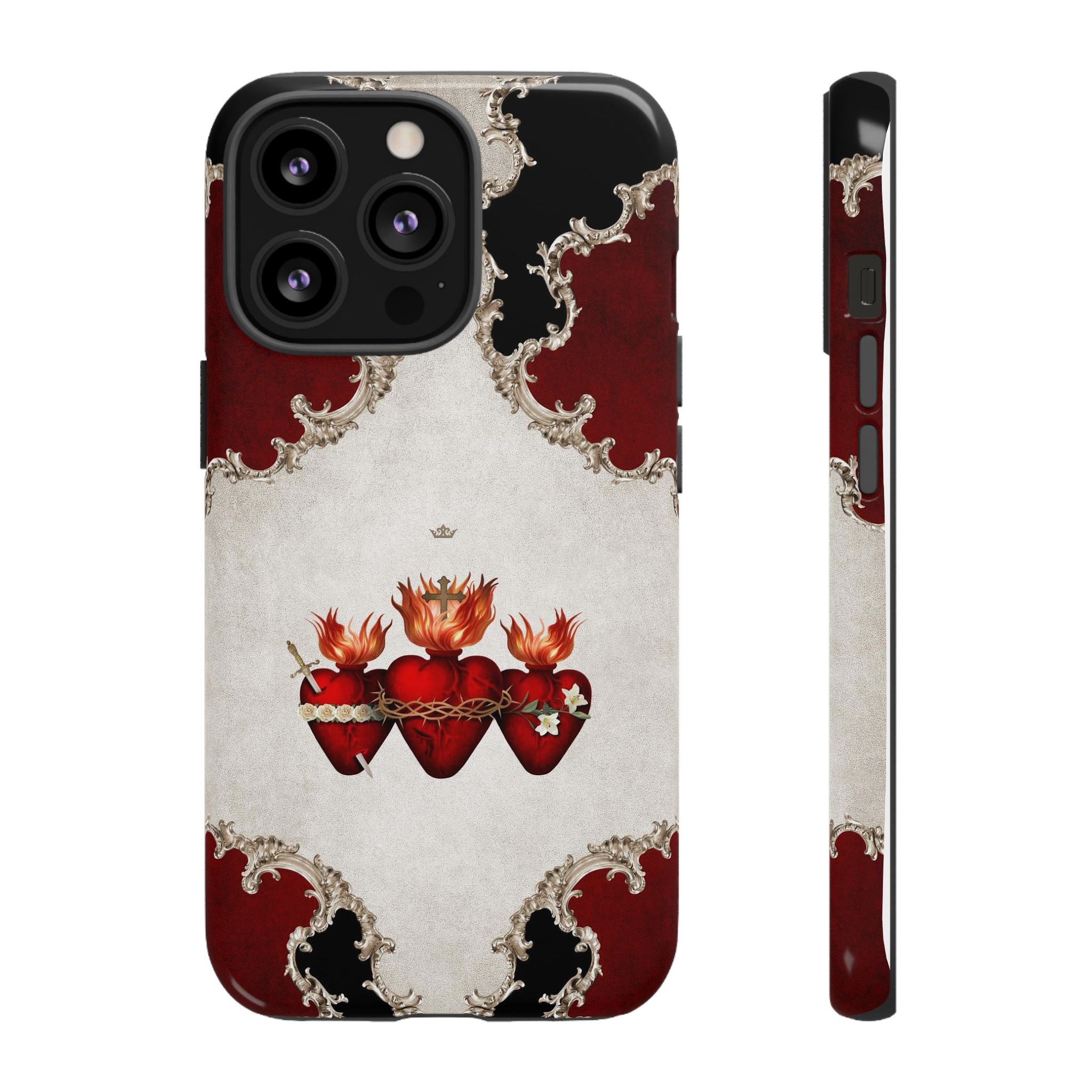Holy Family Hearts Hard Phone Case (Baroque) - VENXARA®