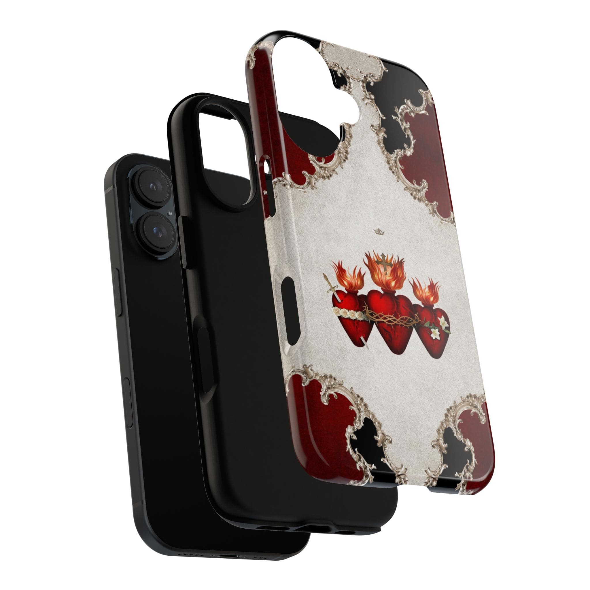 Holy Family Hearts Hard Phone Case (Baroque) Copyright VENXARA