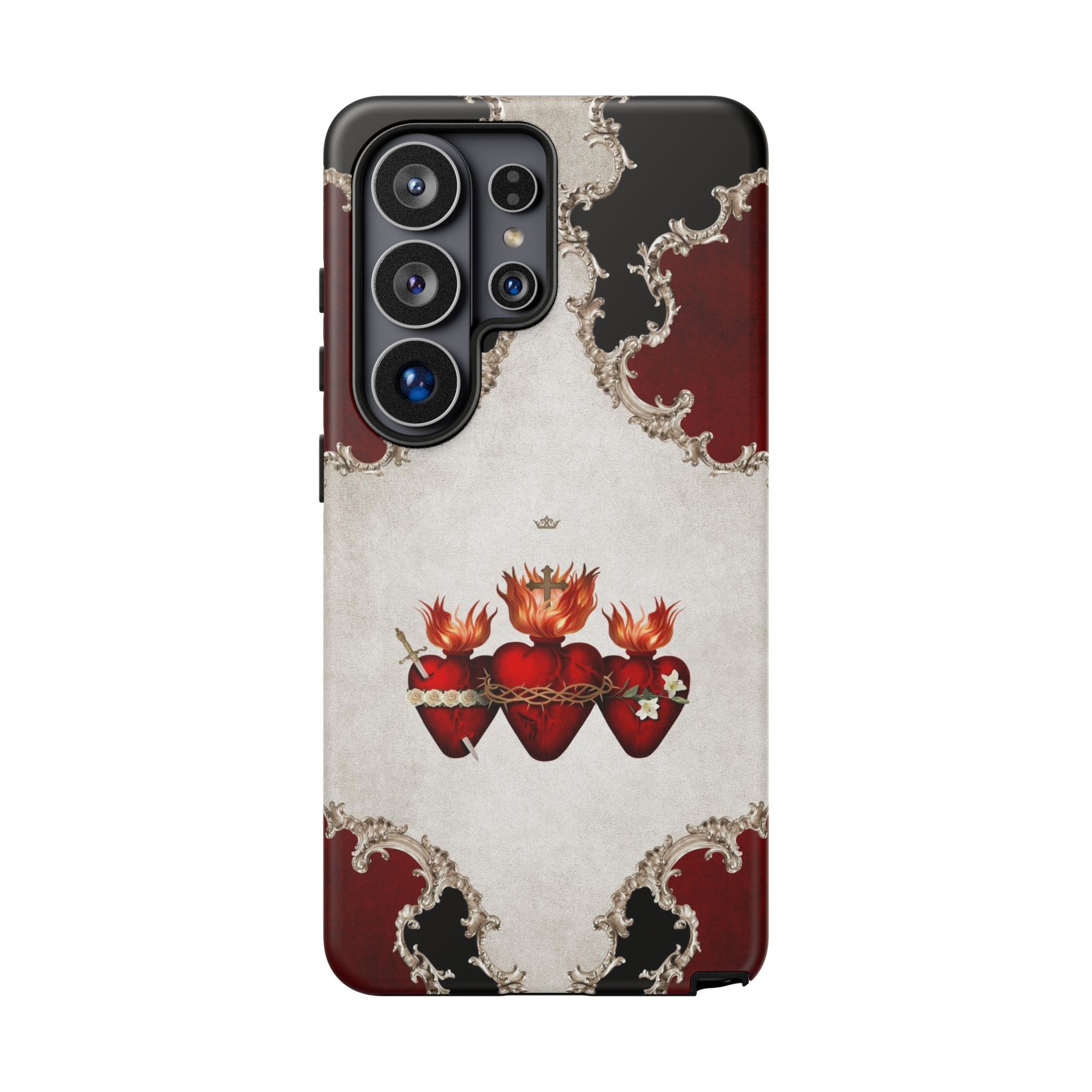 Holy Family Hearts Hard Phone Case (Baroque) Copyright VENXARA