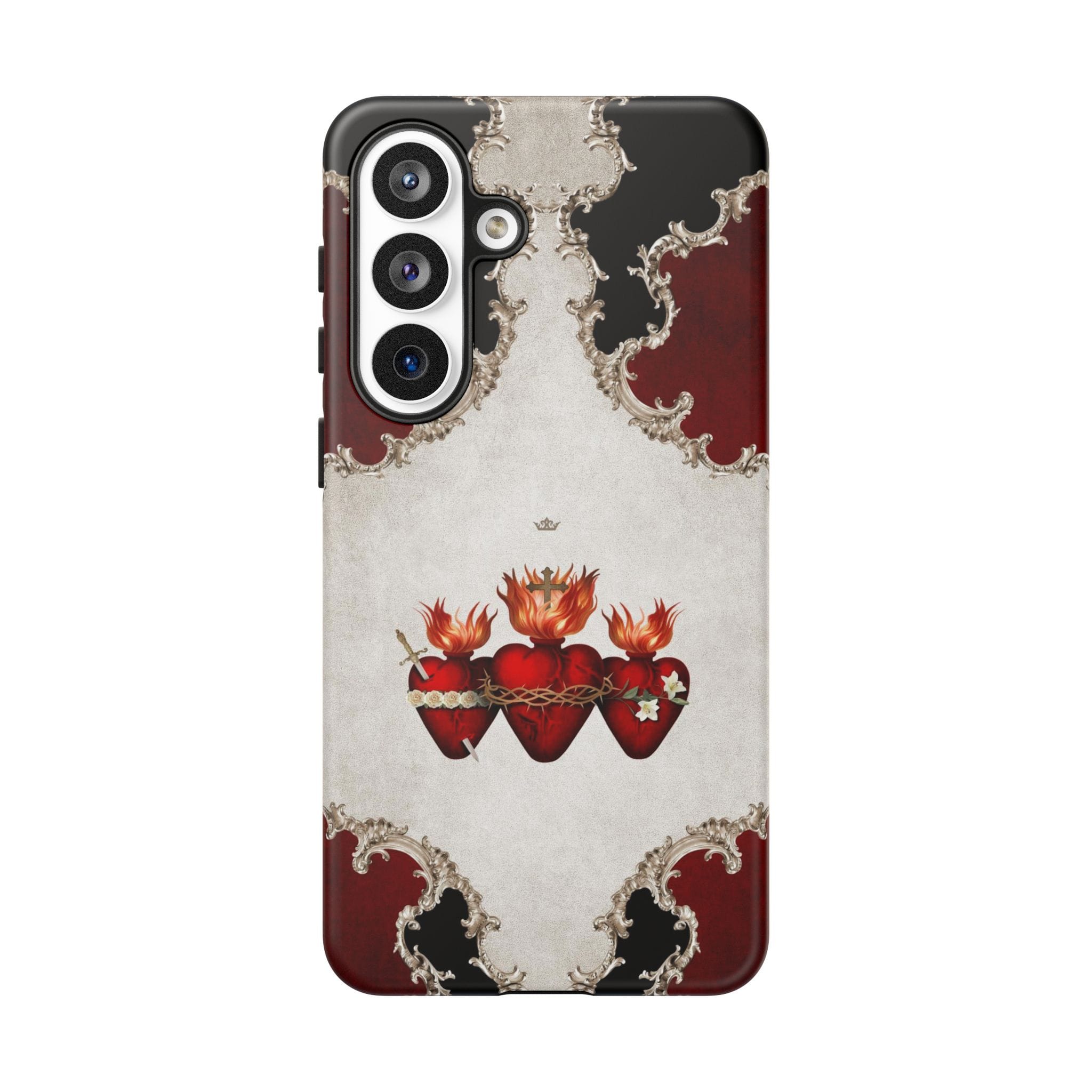 Holy Family Hearts Hard Phone Case (Baroque) Copyright VENXARA