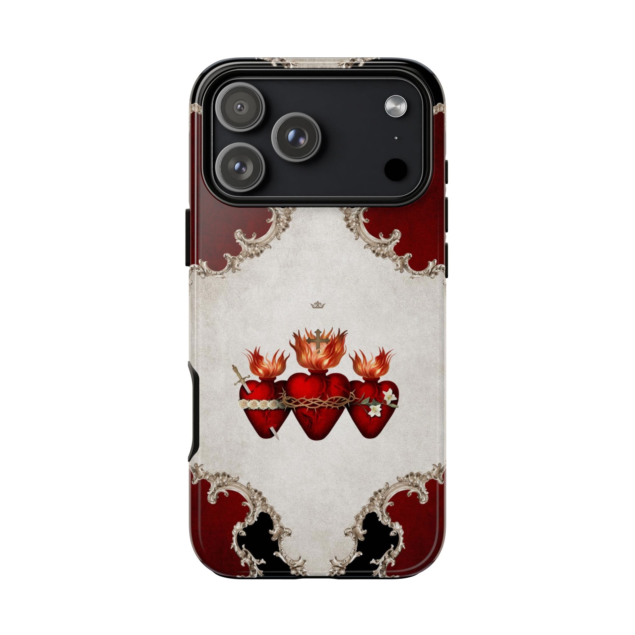 Holy Family Hearts Hard Phone Case (Baroque) Copyright VENXARA