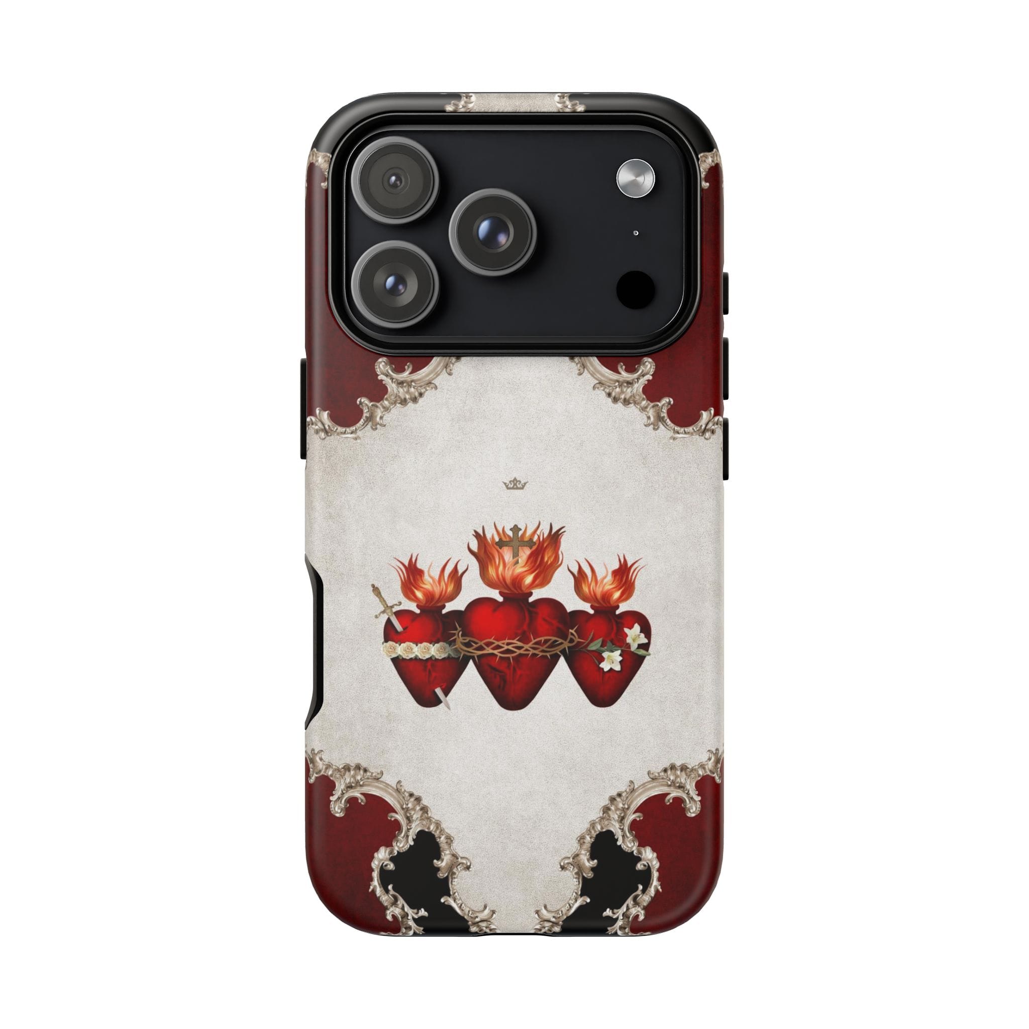 Holy Family Hearts Hard Phone Case (Baroque) Copyright VENXARA
