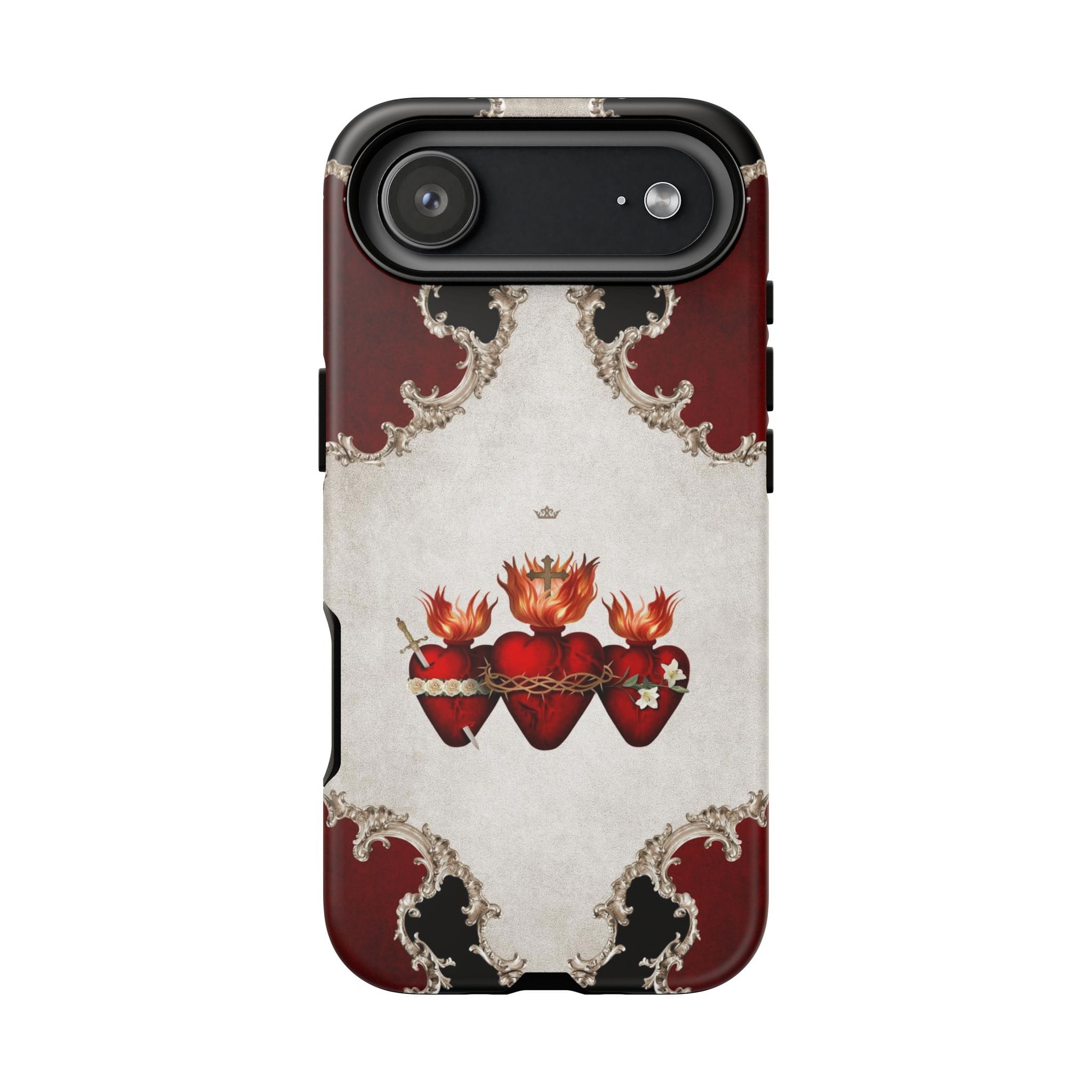 Holy Family Hearts Hard Phone Case (Baroque) Copyright VENXARA