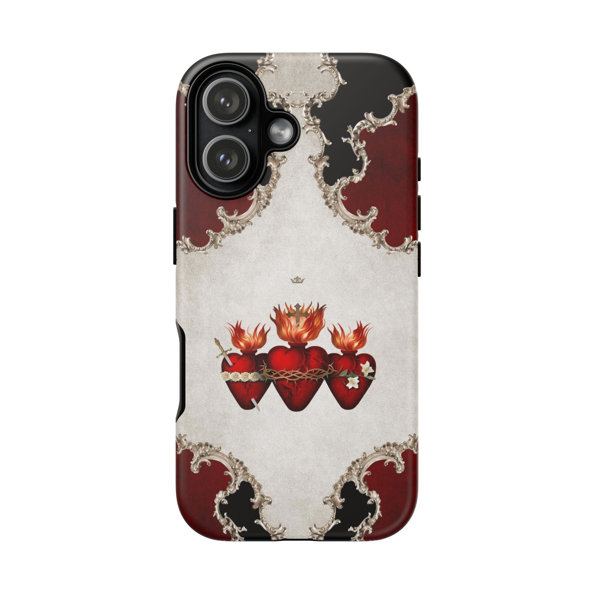Holy Family Hearts Hard Phone Case (Baroque) Copyright VENXARA