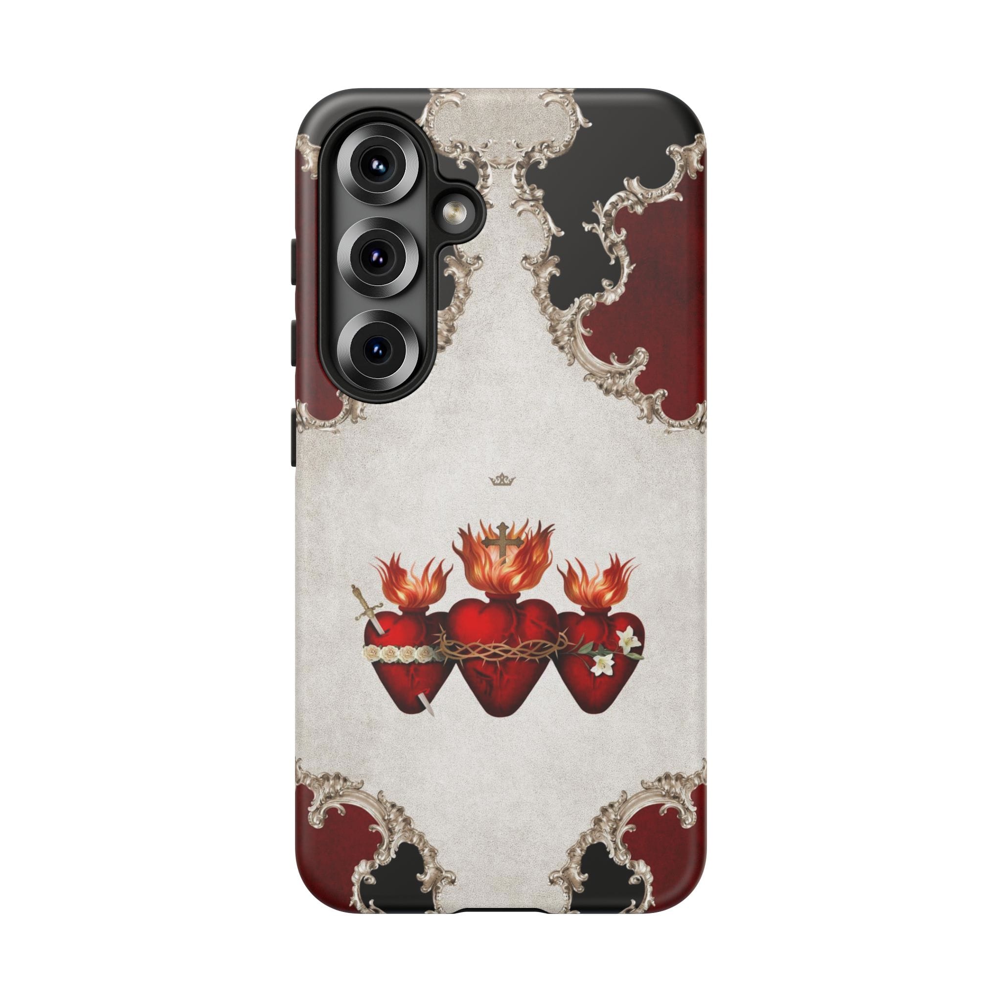 Holy Family Hearts Hard Phone Case (Baroque) Copyright VENXARA