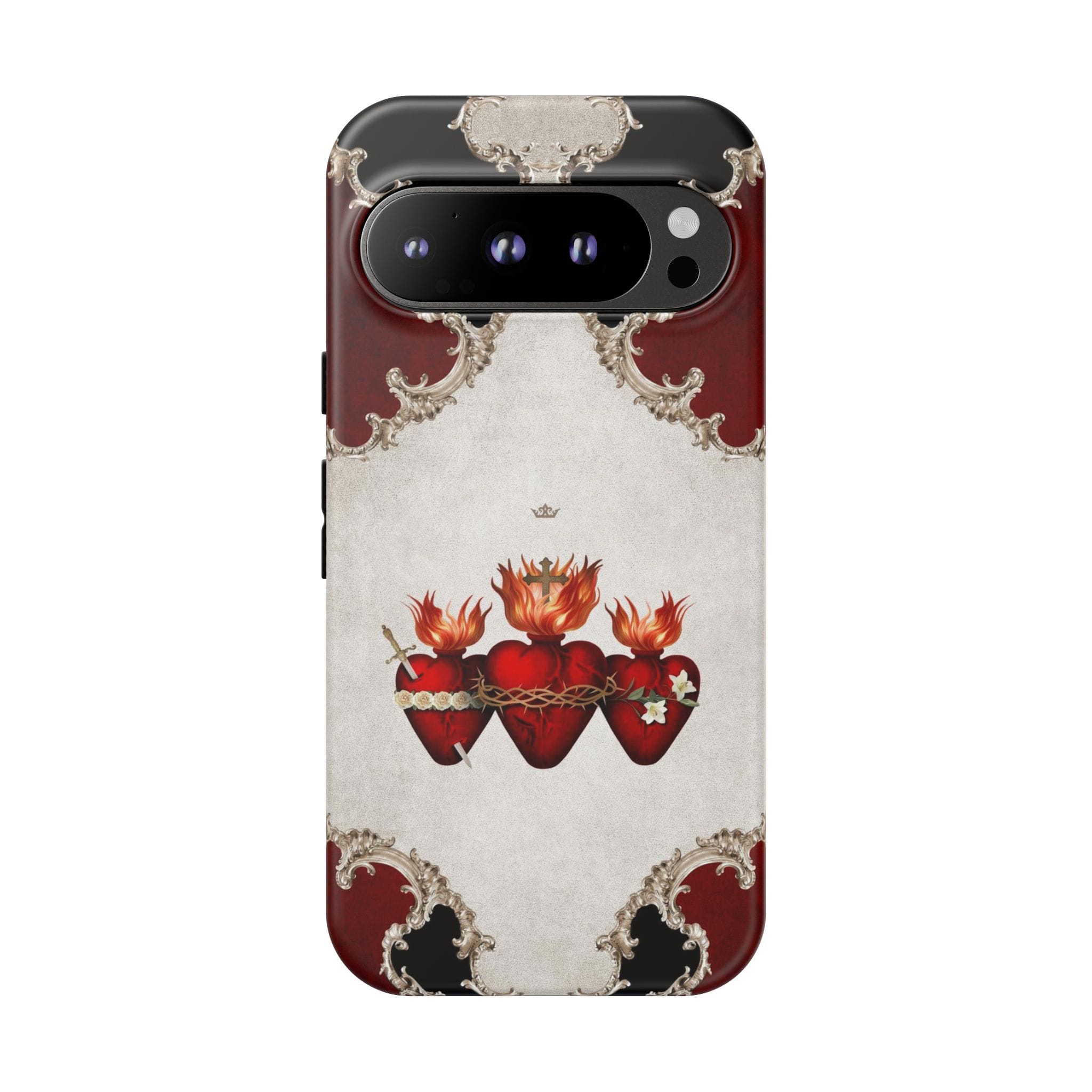 Holy Family Hearts Hard Phone Case (Baroque) Copyright VENXARA