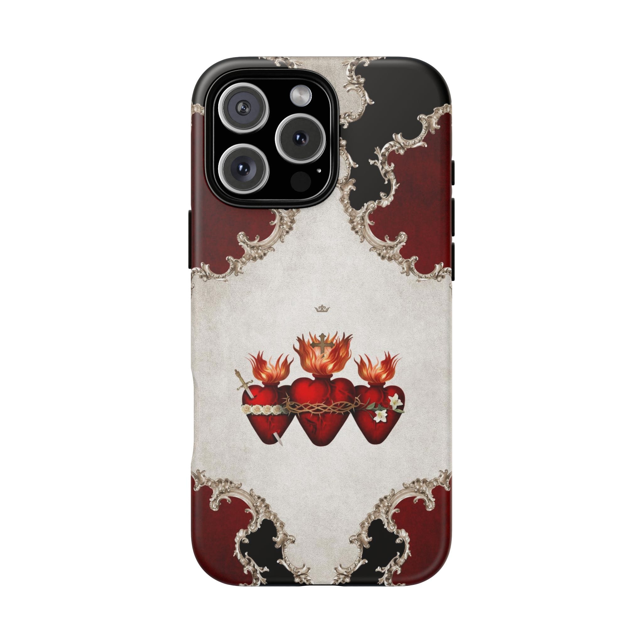 Holy Family Hearts Hard Phone Case (Baroque) Copyright VENXARA