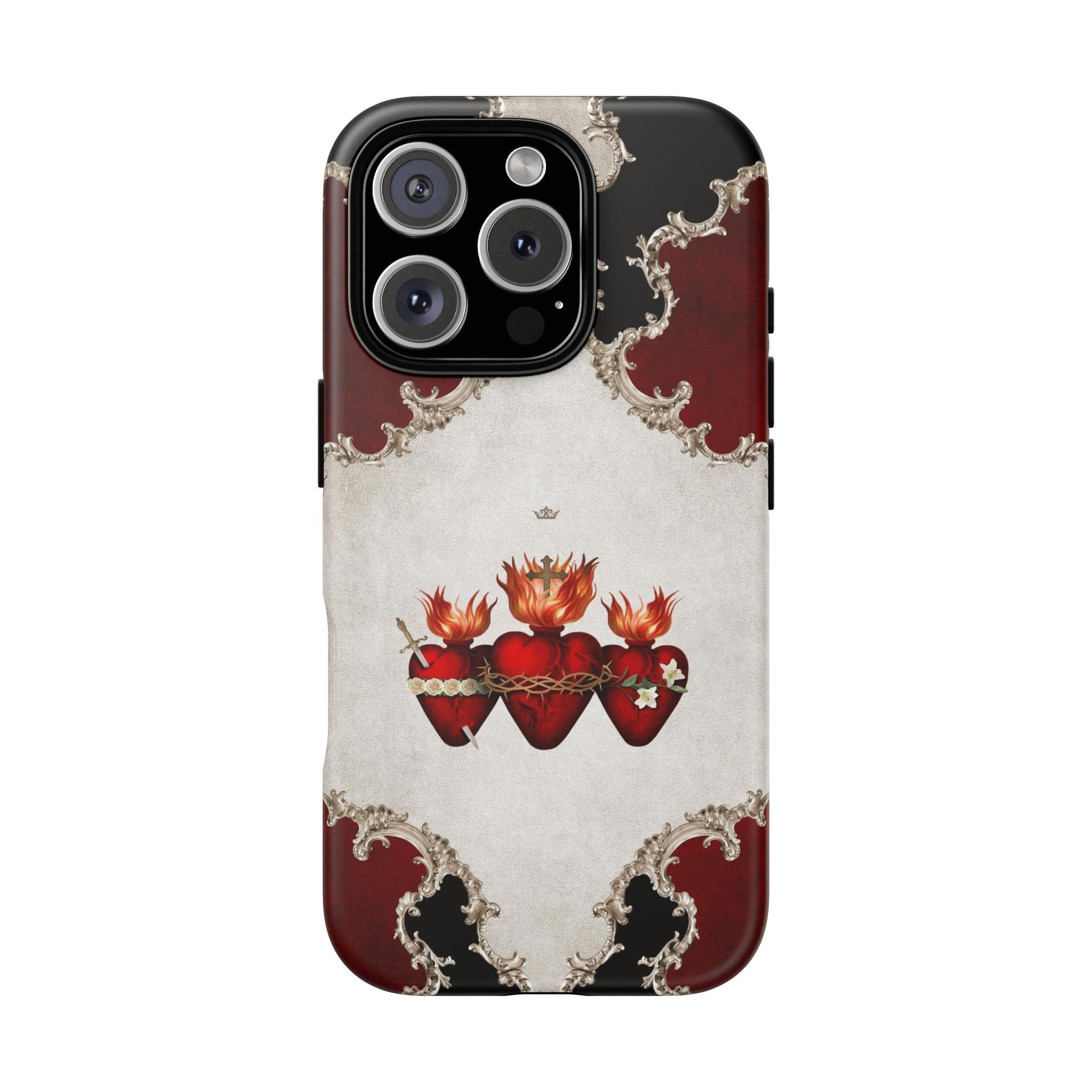 Holy Family Hearts Hard Phone Case (Baroque) Copyright VENXARA