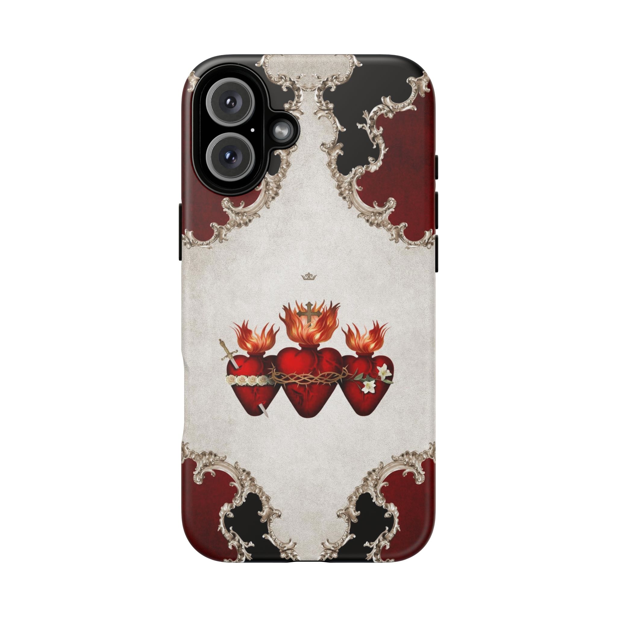 Holy Family Hearts Hard Phone Case (Baroque) Copyright VENXARA