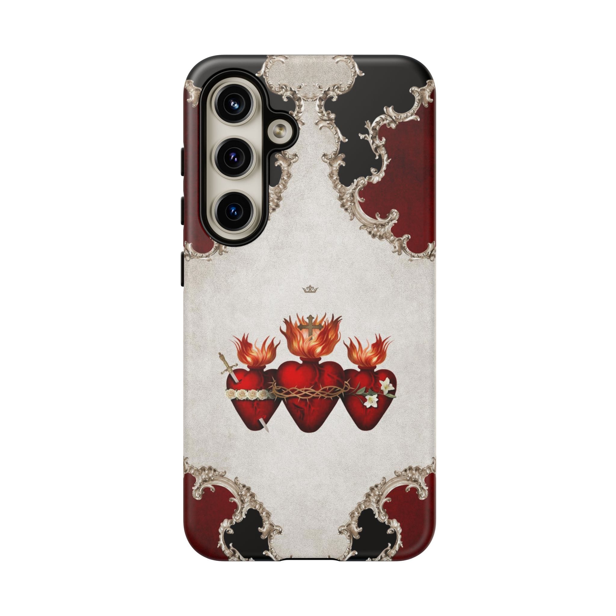 Holy Family Hearts Hard Phone Case (Baroque) Copyright VENXARA