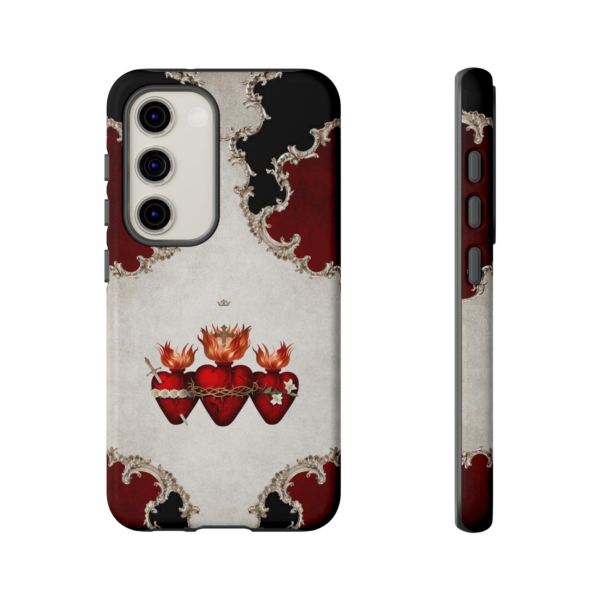 Holy Family Hearts Hard Phone Case (Baroque) Copyright VENXARA