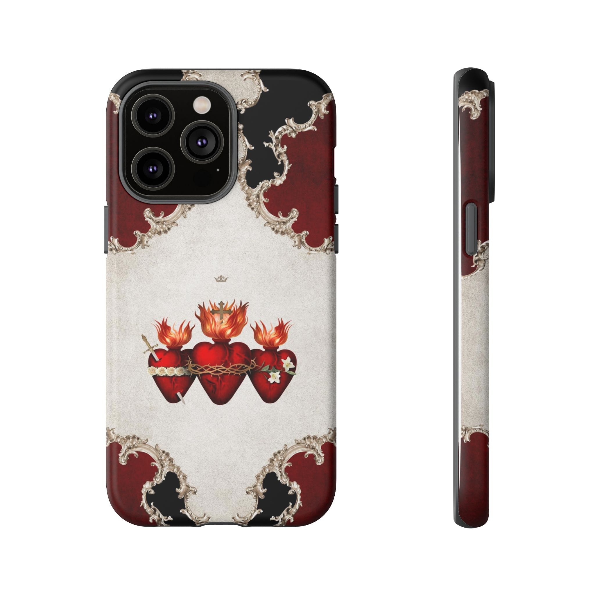 Holy Family Hearts Hard Phone Case (Baroque) Copyright VENXARA