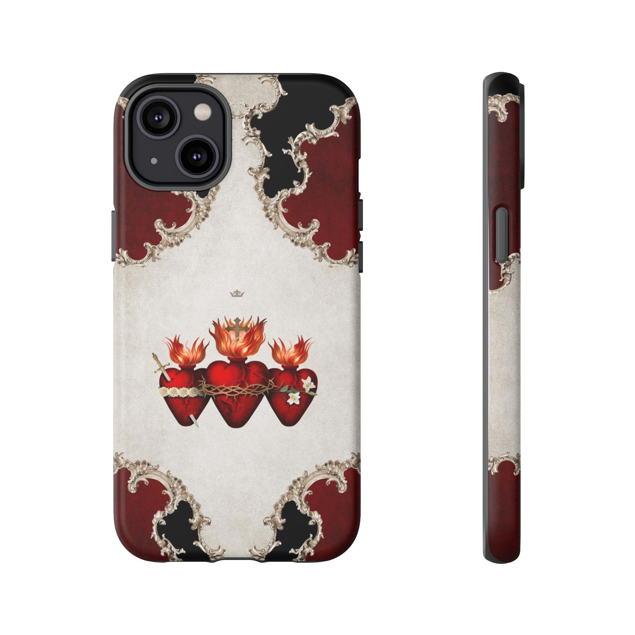 Holy Family Hearts Hard Phone Case (Baroque) Copyright VENXARA
