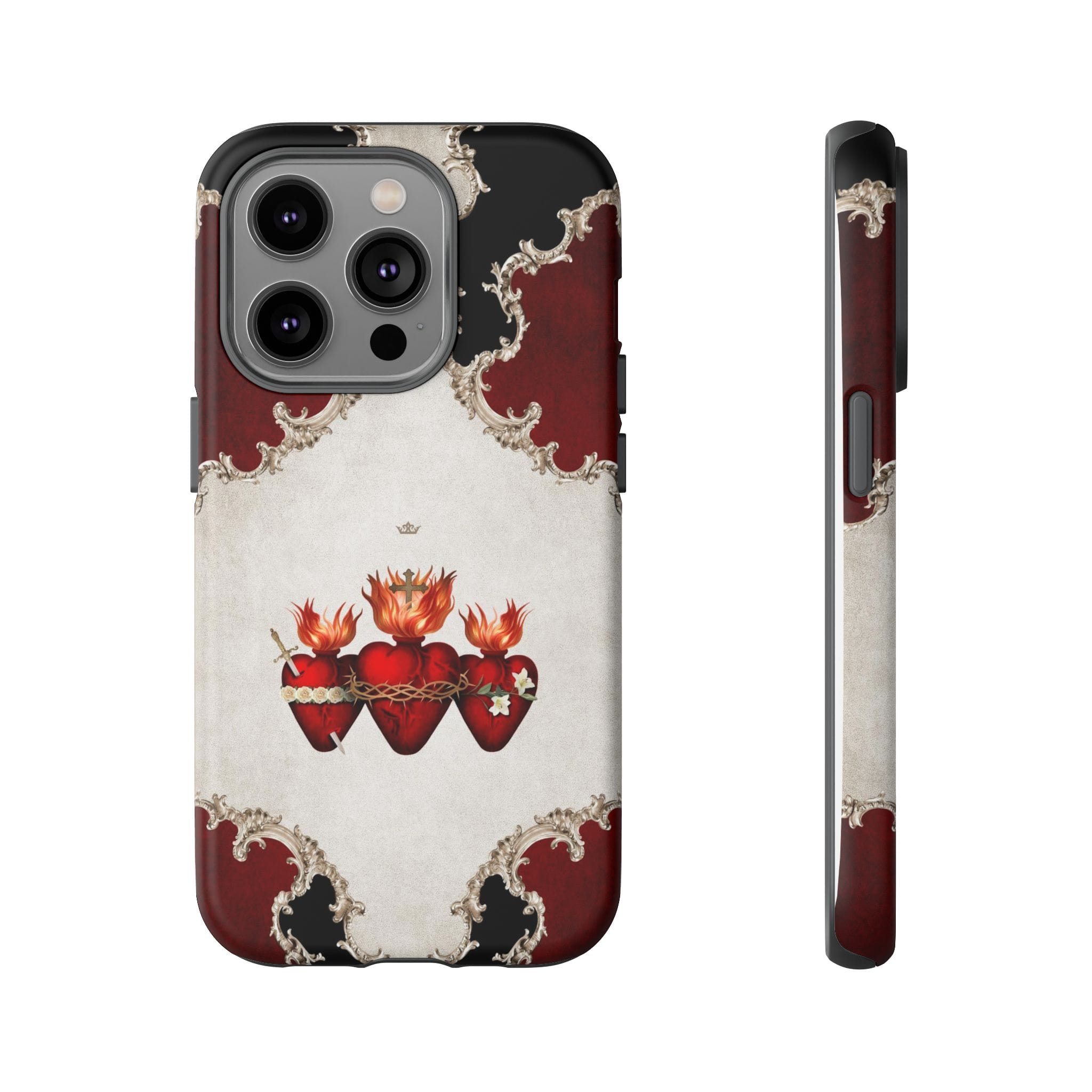 Holy Family Hearts Hard Phone Case (Baroque) Copyright VENXARA
