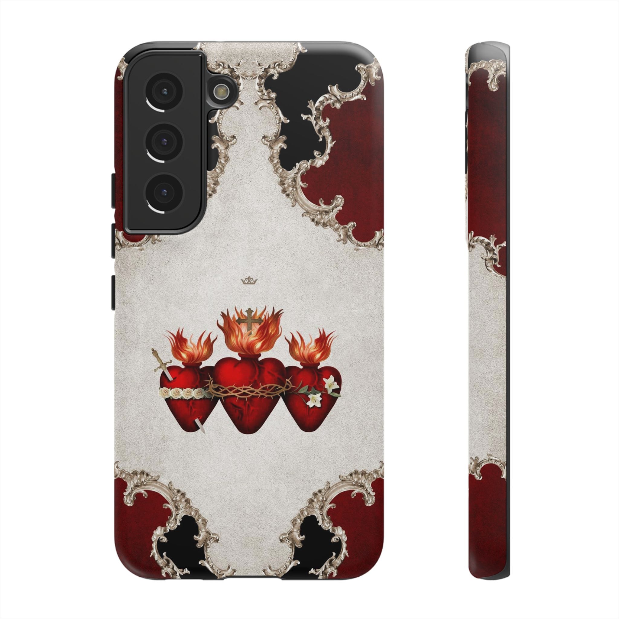 Holy Family Hearts Hard Phone Case (Baroque) Copyright VENXARA