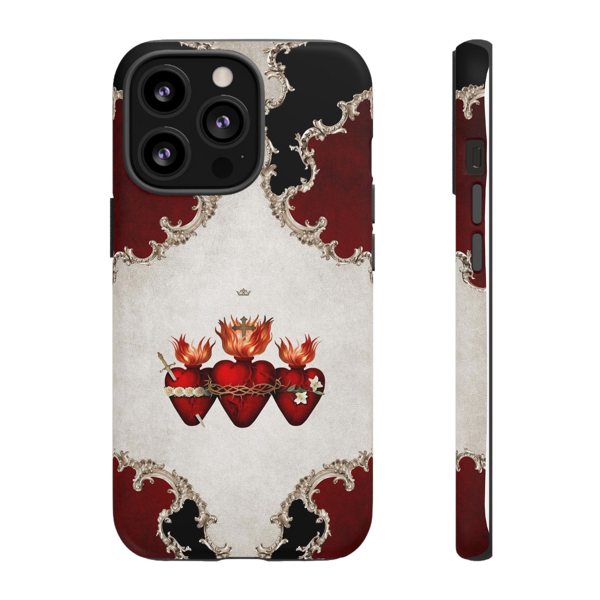 Holy Family Hearts Hard Phone Case (Baroque) Copyright VENXARA