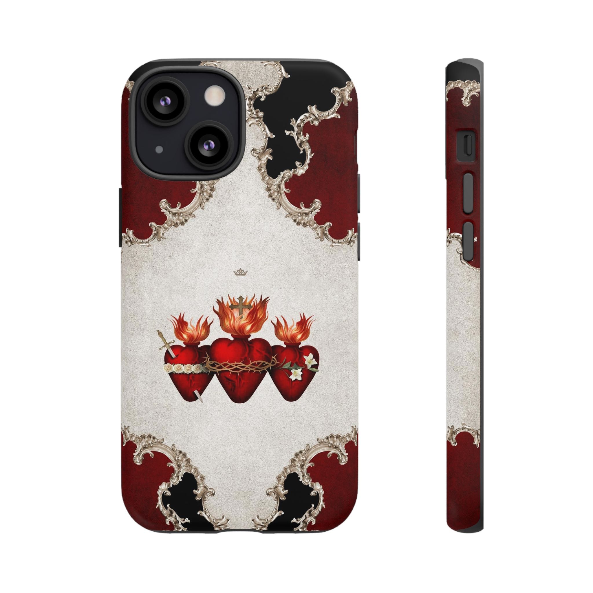 Holy Family Hearts Hard Phone Case (Baroque) Copyright VENXARA