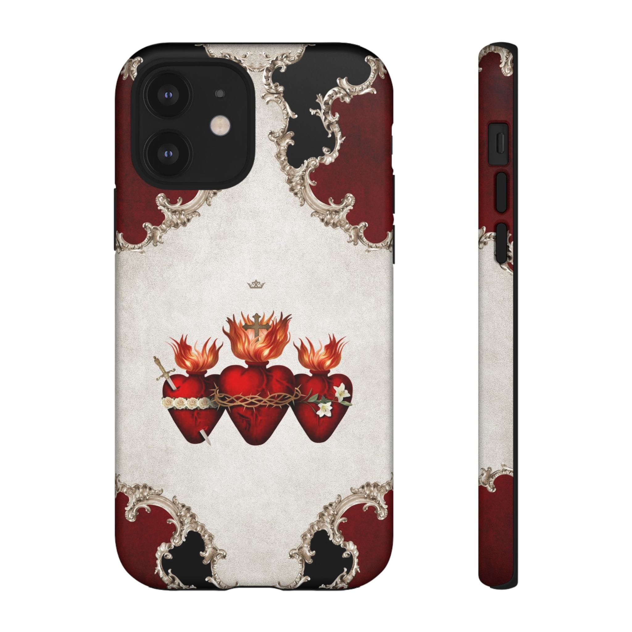 Holy Family Hearts Hard Phone Case (Baroque) Copyright VENXARA