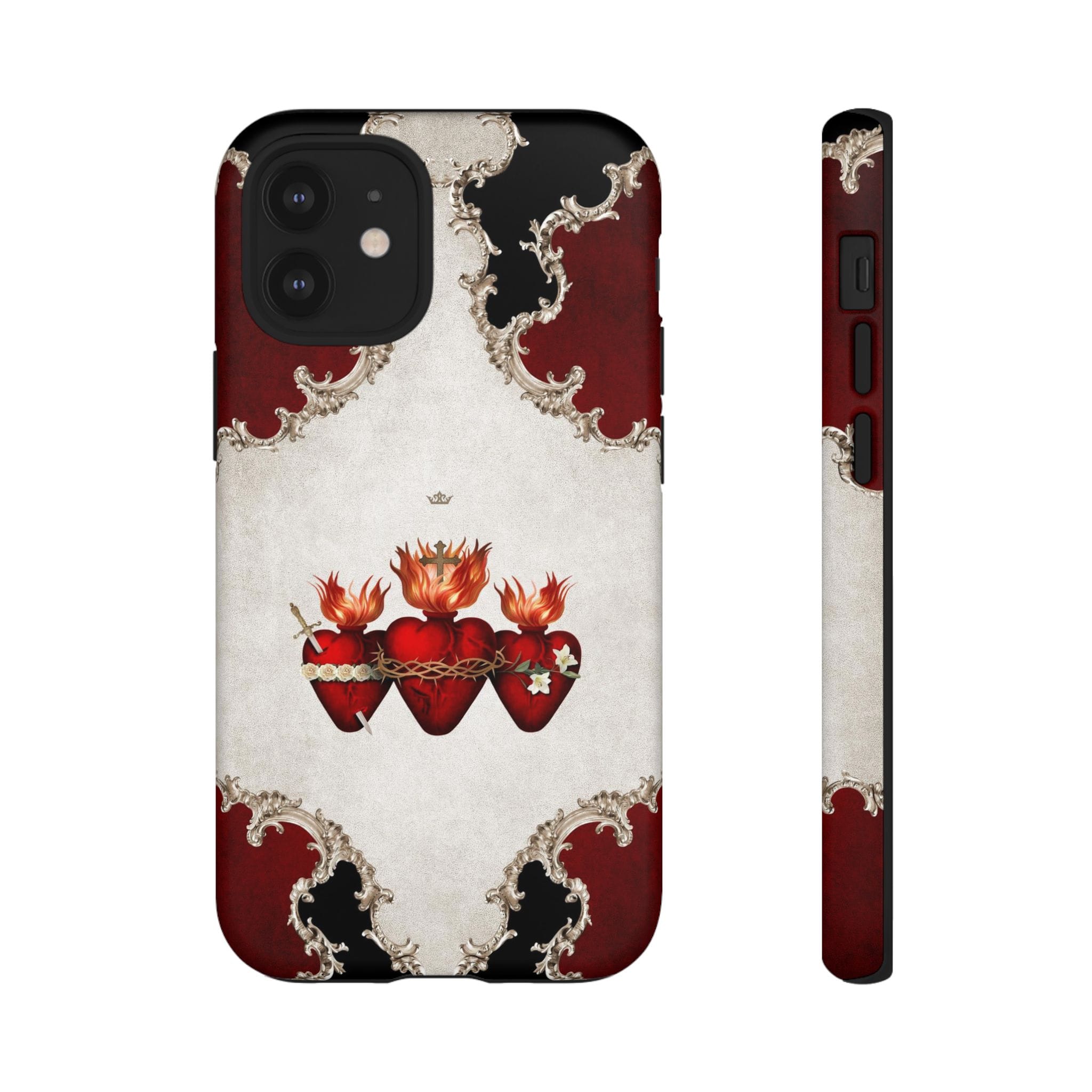 Holy Family Hearts Hard Phone Case (Baroque) Copyright VENXARA