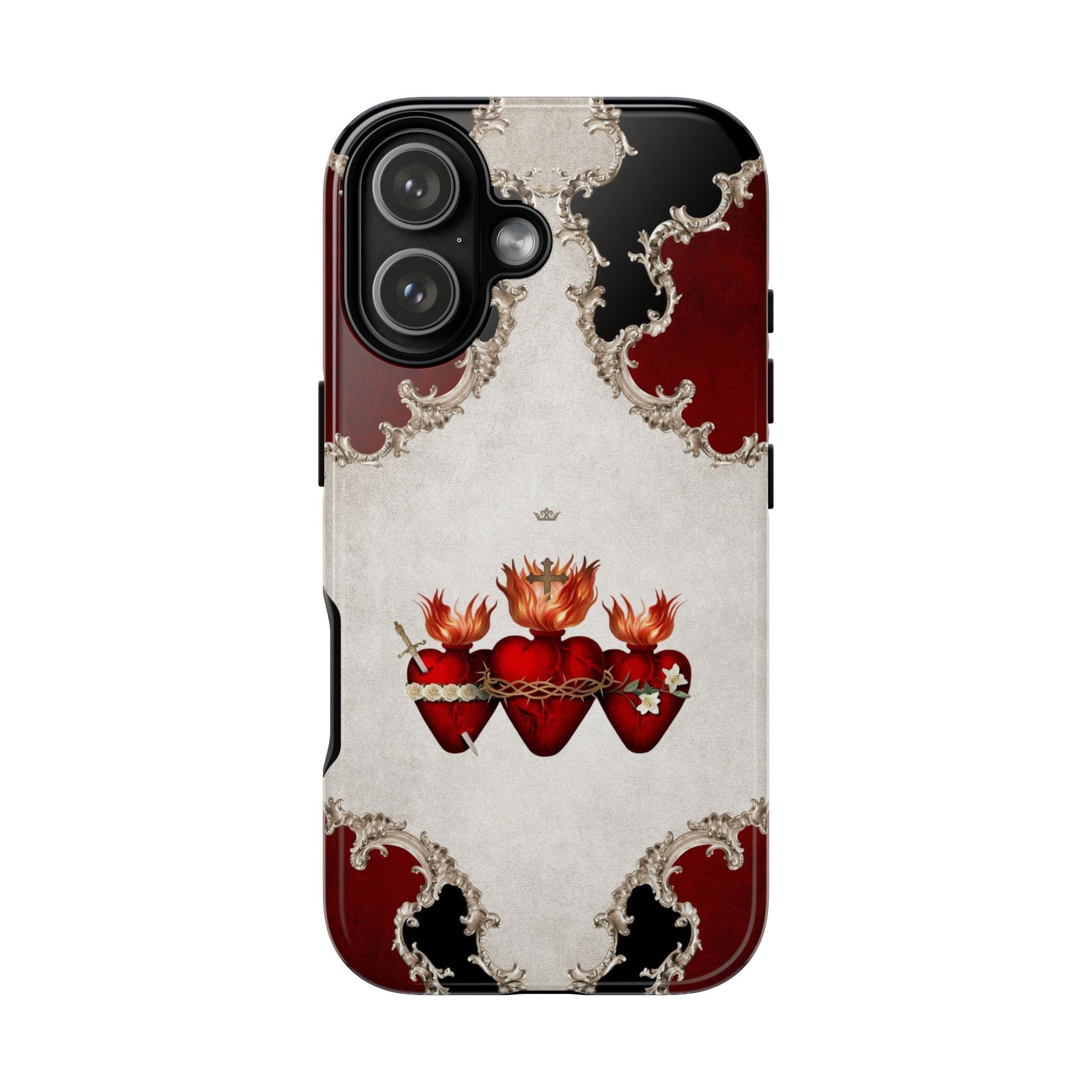 Holy Family Hearts Hard Phone Case (Baroque) Copyright VENXARA