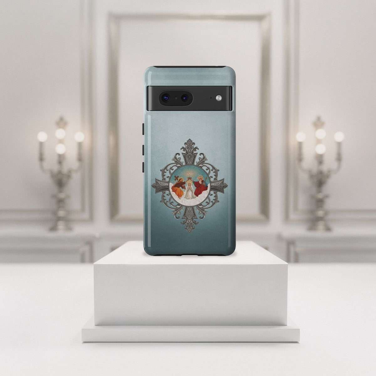Mosaic Coronation of Mary Hard Phone Case Copyright VENXARA