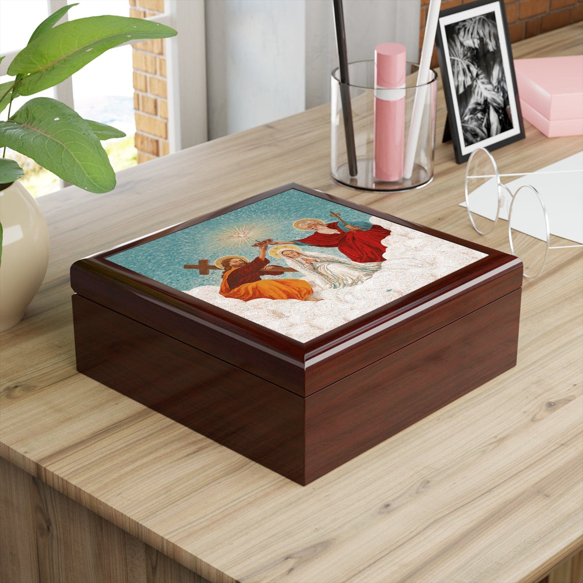 Mosaic Coronation of Mary Keepsake Box Copyright VENXARA