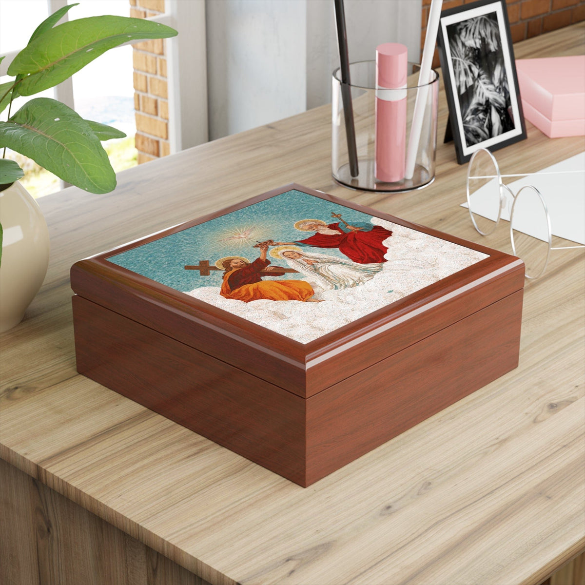 Mosaic Coronation of Mary Keepsake Box Copyright VENXARA