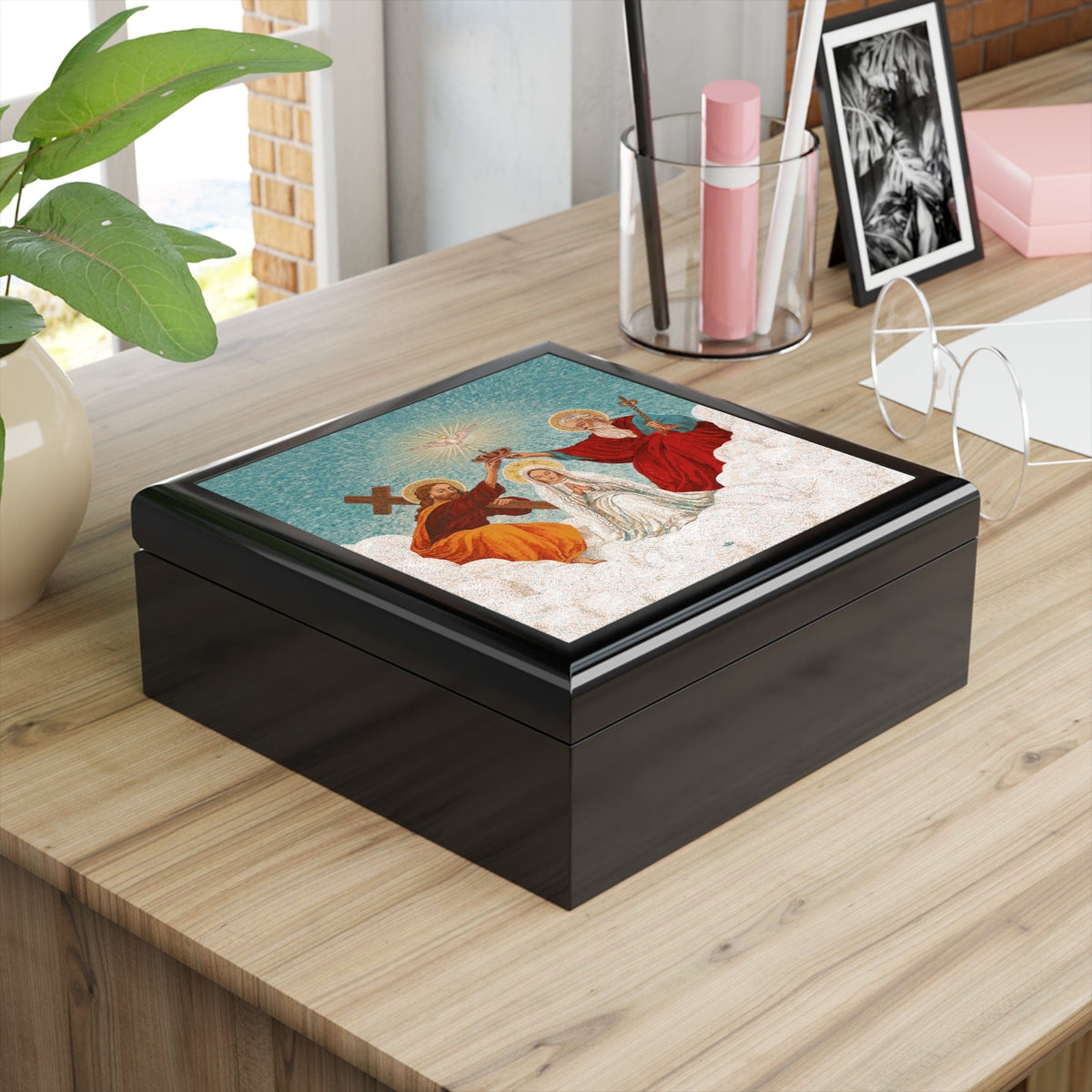 Mosaic Coronation of Mary Keepsake Box Copyright VENXARA