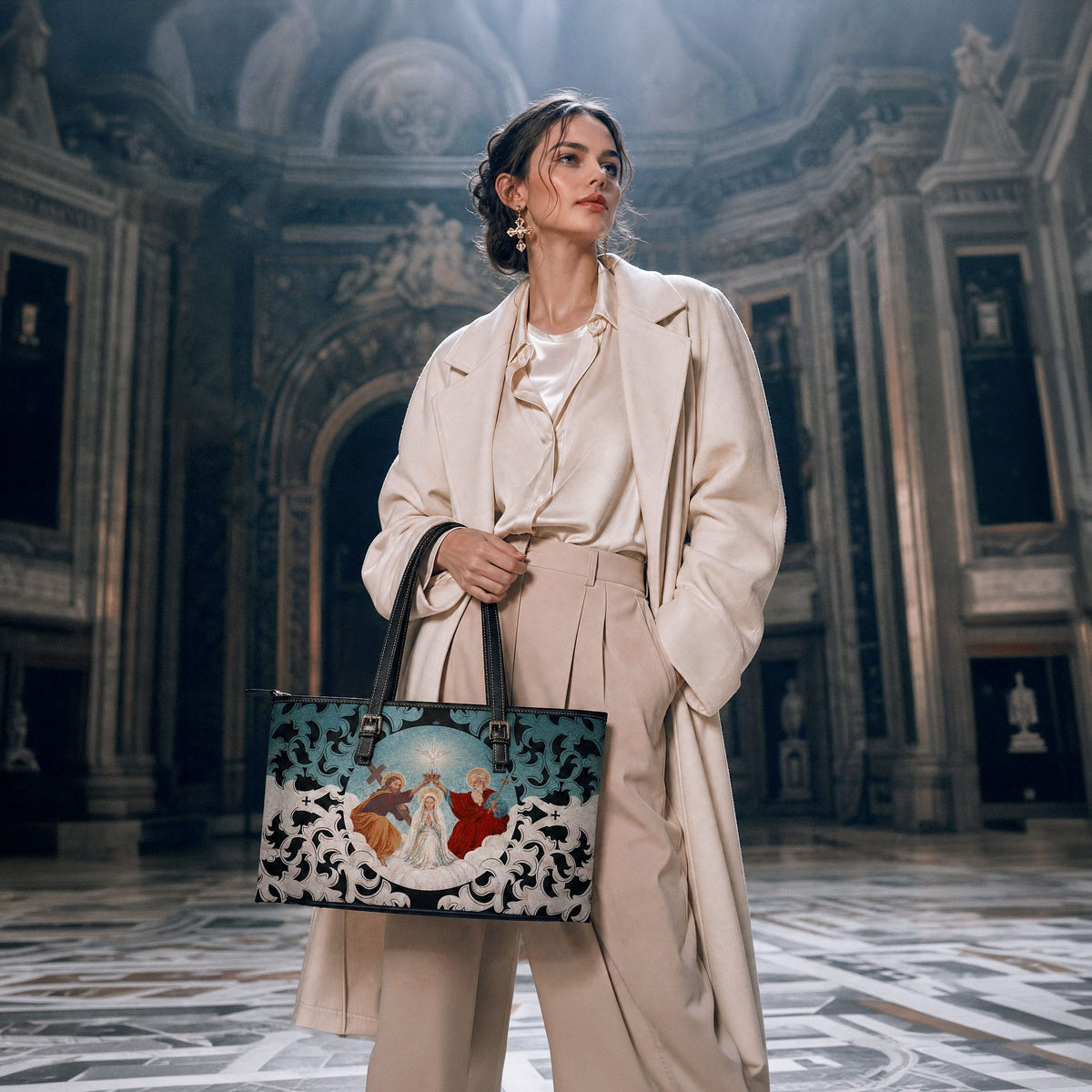 Mosaic Coronation of Mary Tote Bag (Baroque) Copyright VENXARA