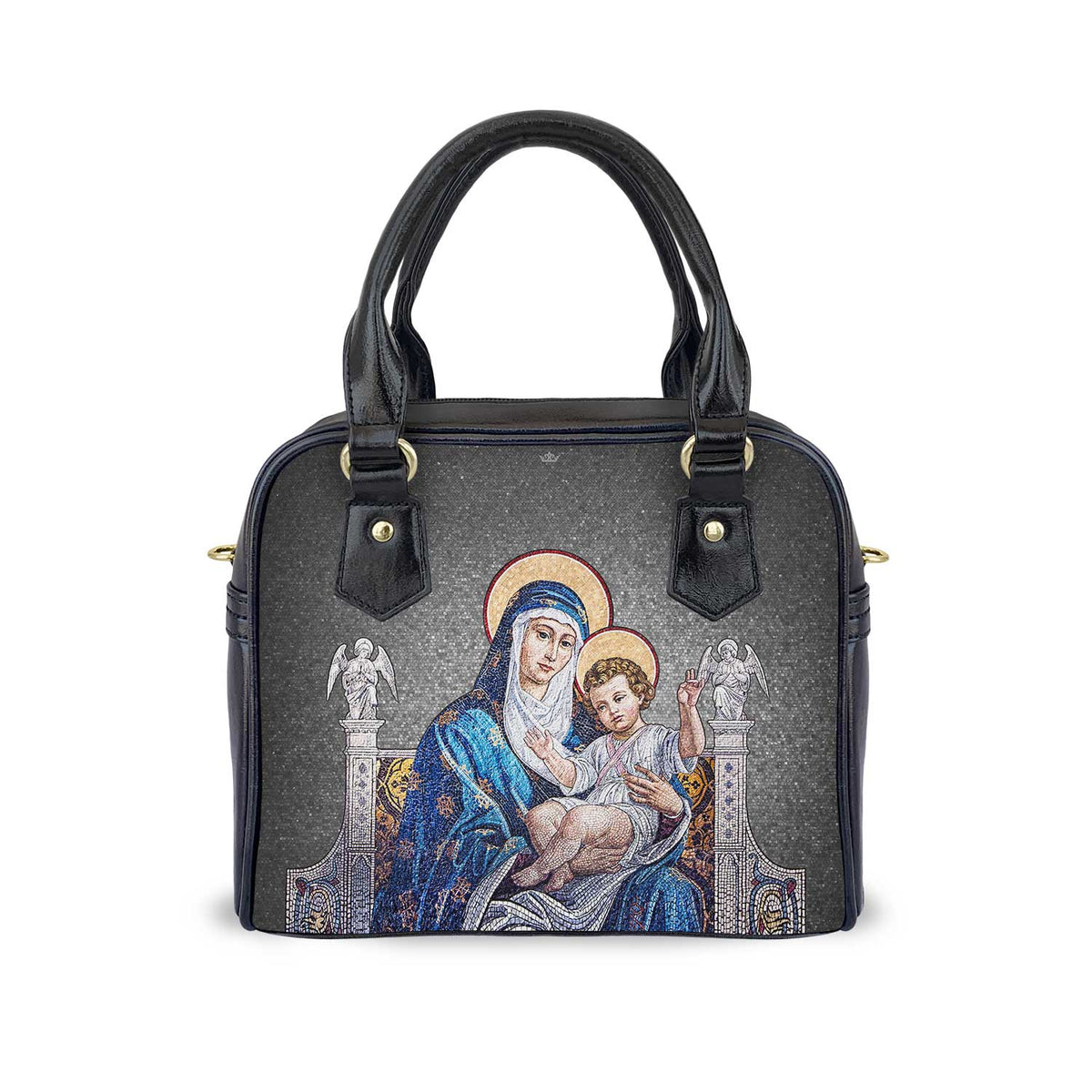 Mosaic Madonna and Child Handbag Copyright VENXARA