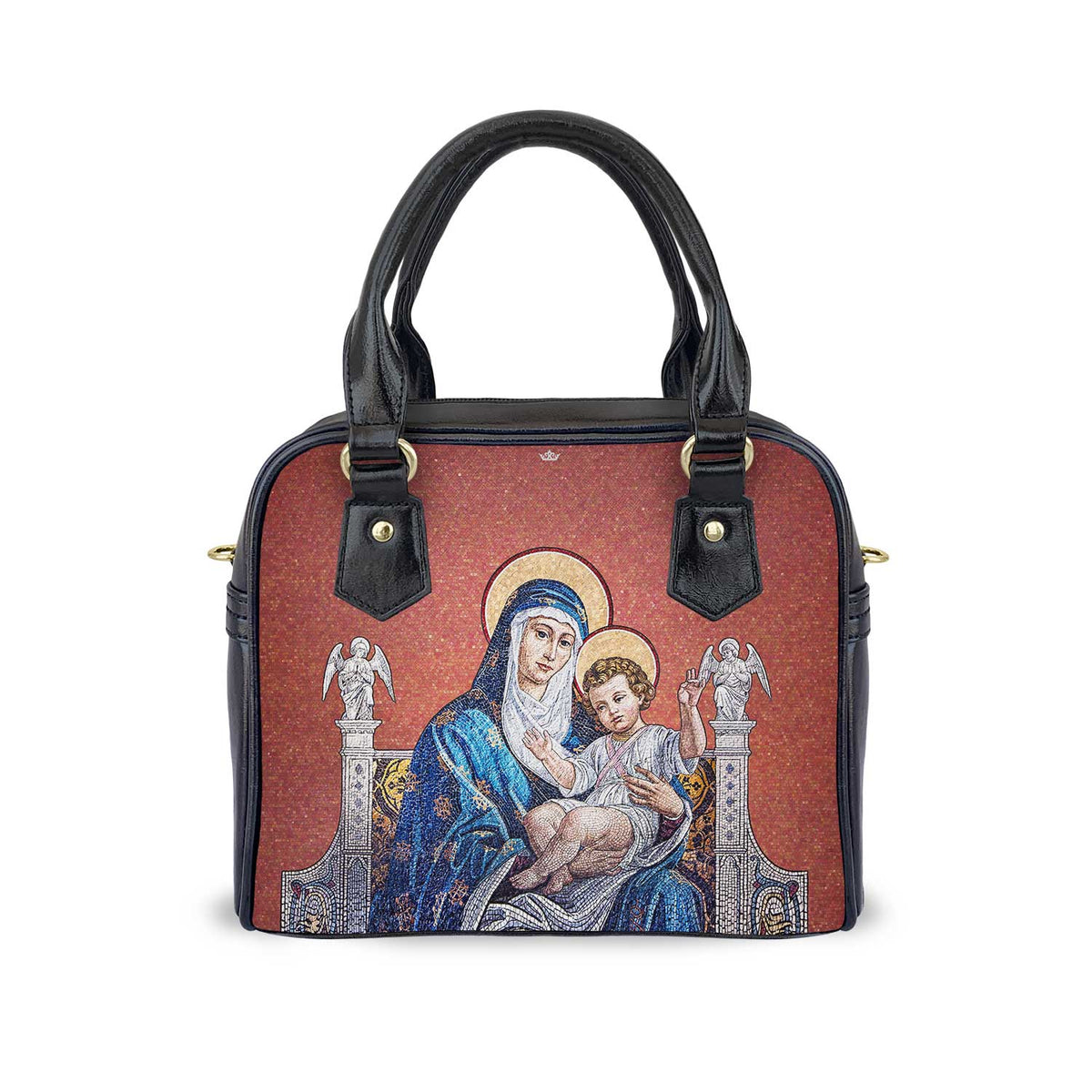 Mosaic Madonna and Child Handbag Copyright VENXARA