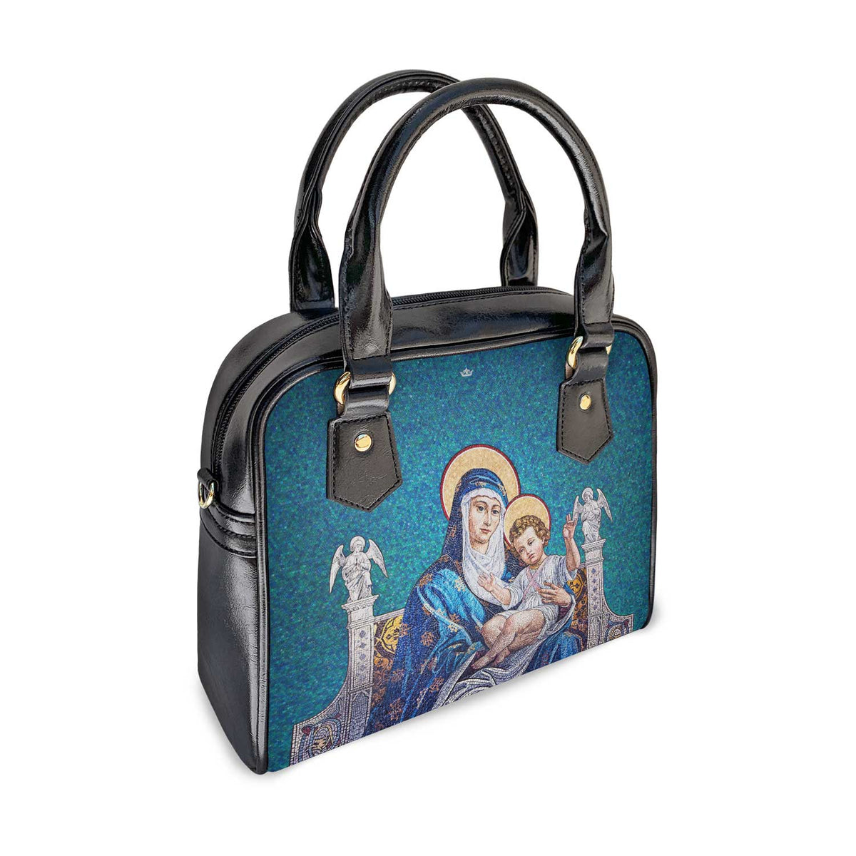 Mosaic Madonna and Child Handbag Copyright VENXARA