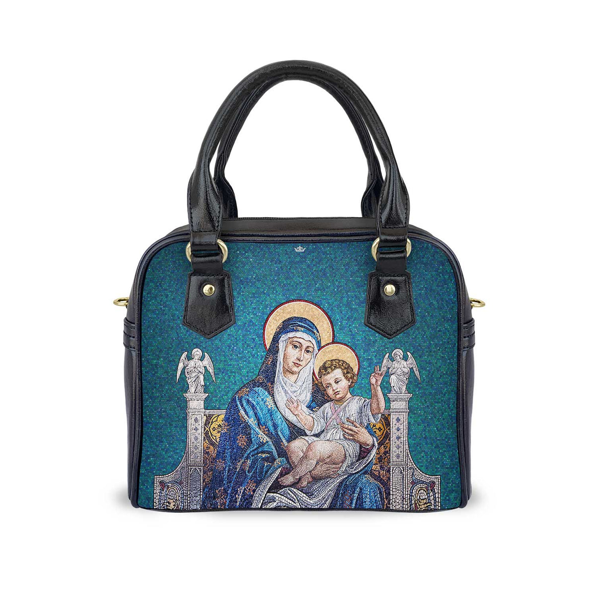 Mosaic Madonna and Child Handbag Copyright VENXARA