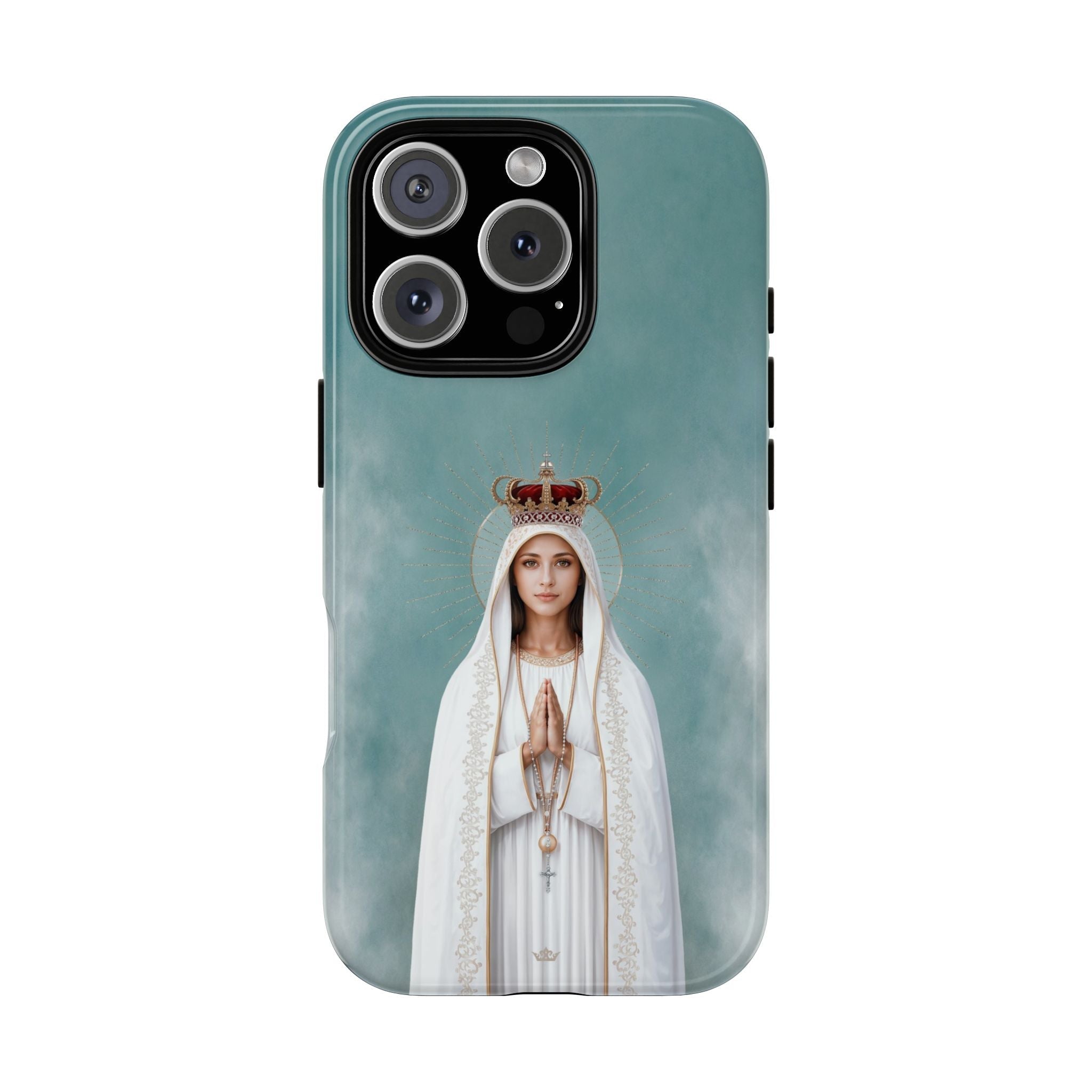 Our Lady of Fatima Hard Phone Case - Venxara