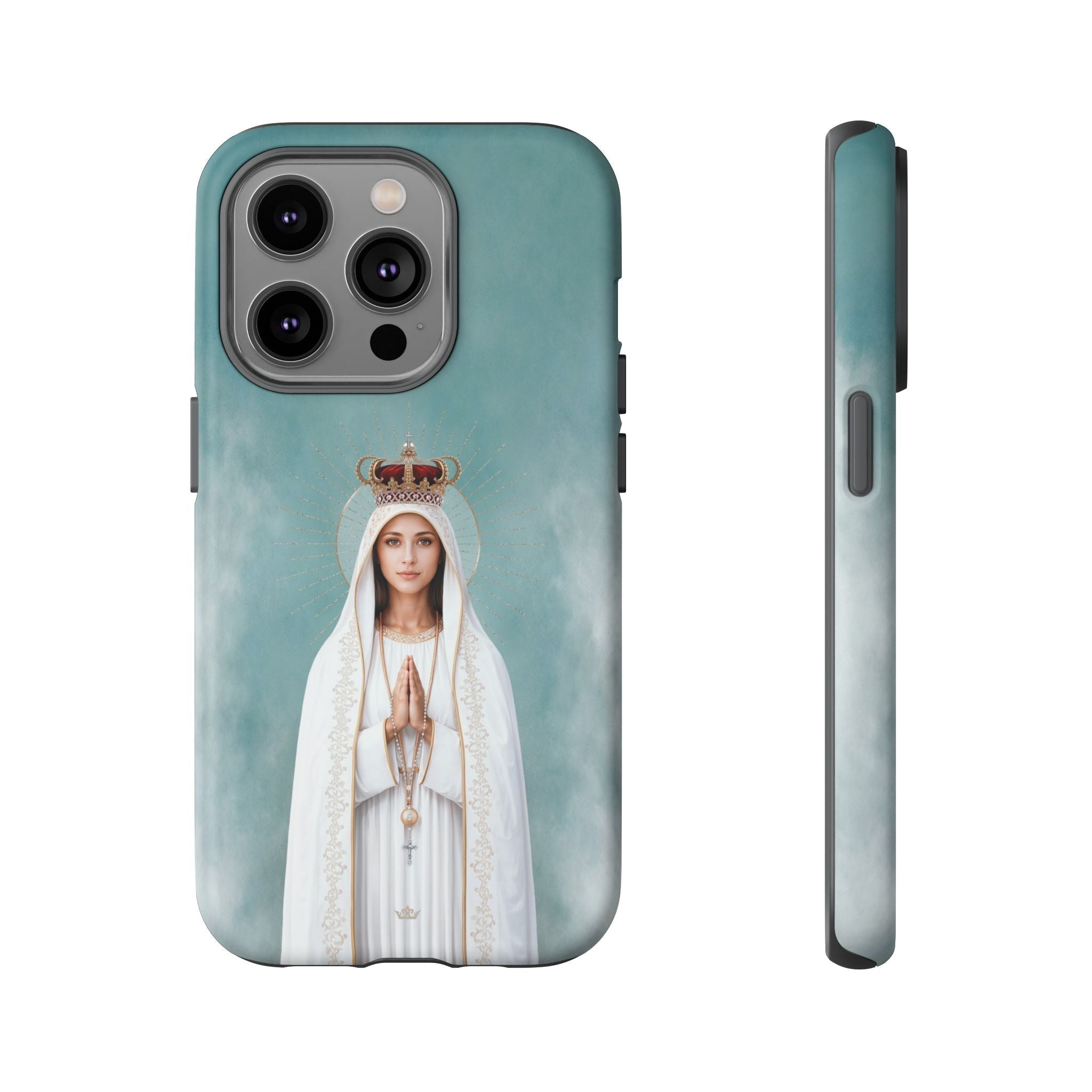 Our Lady of Fatima Hard Phone Case - Venxara
