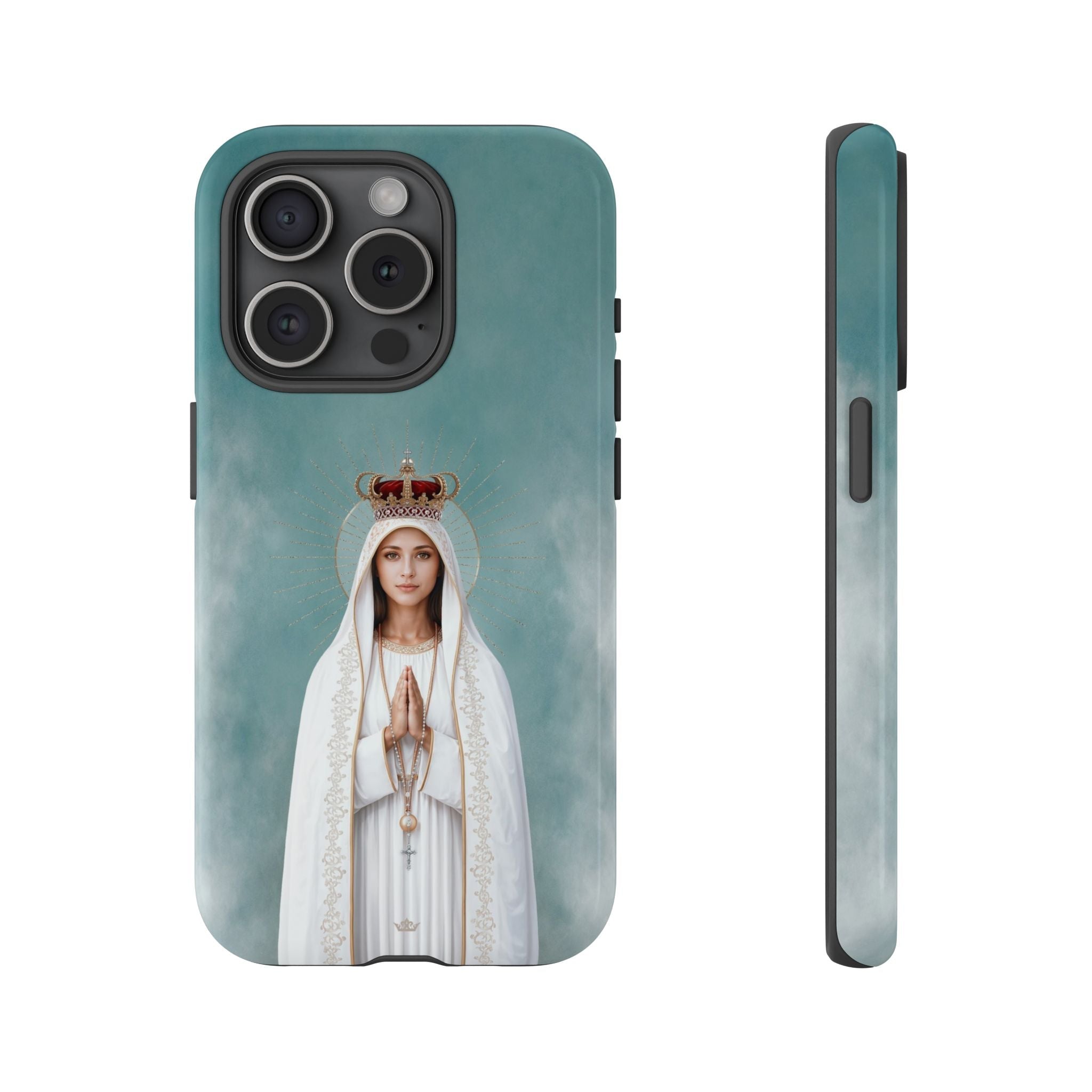 Our Lady of Fatima Hard Phone Case - Venxara