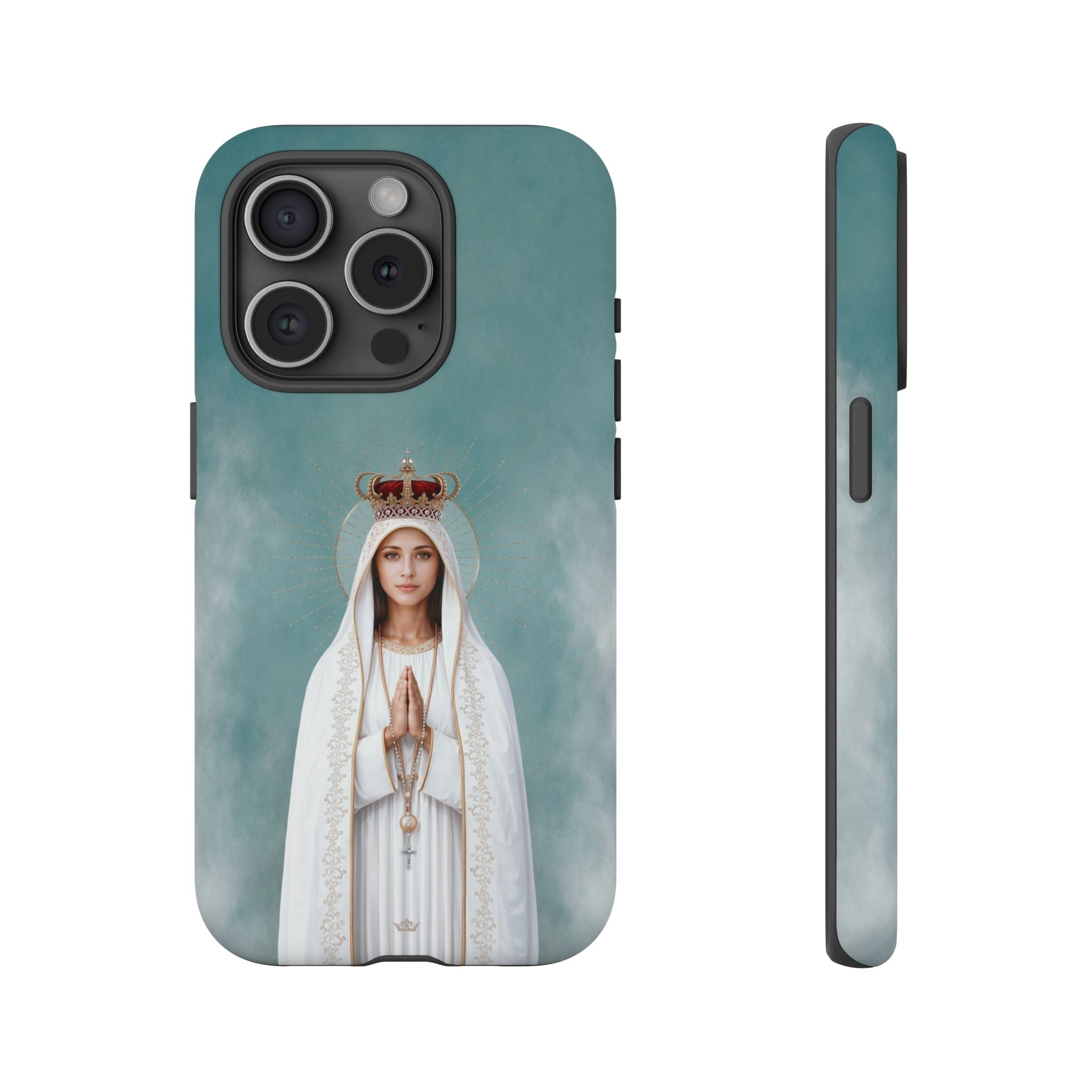 Our Lady of Fatima Hard Phone Case - Venxara