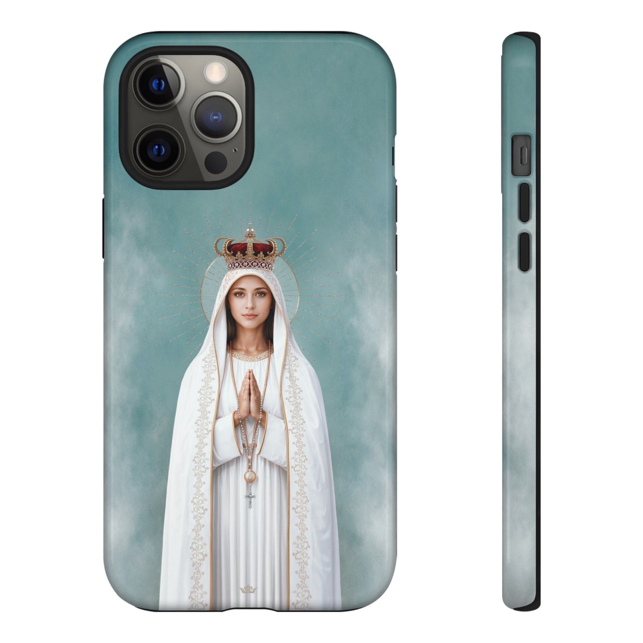 Our Lady of Fatima Hard Phone Case - Venxara