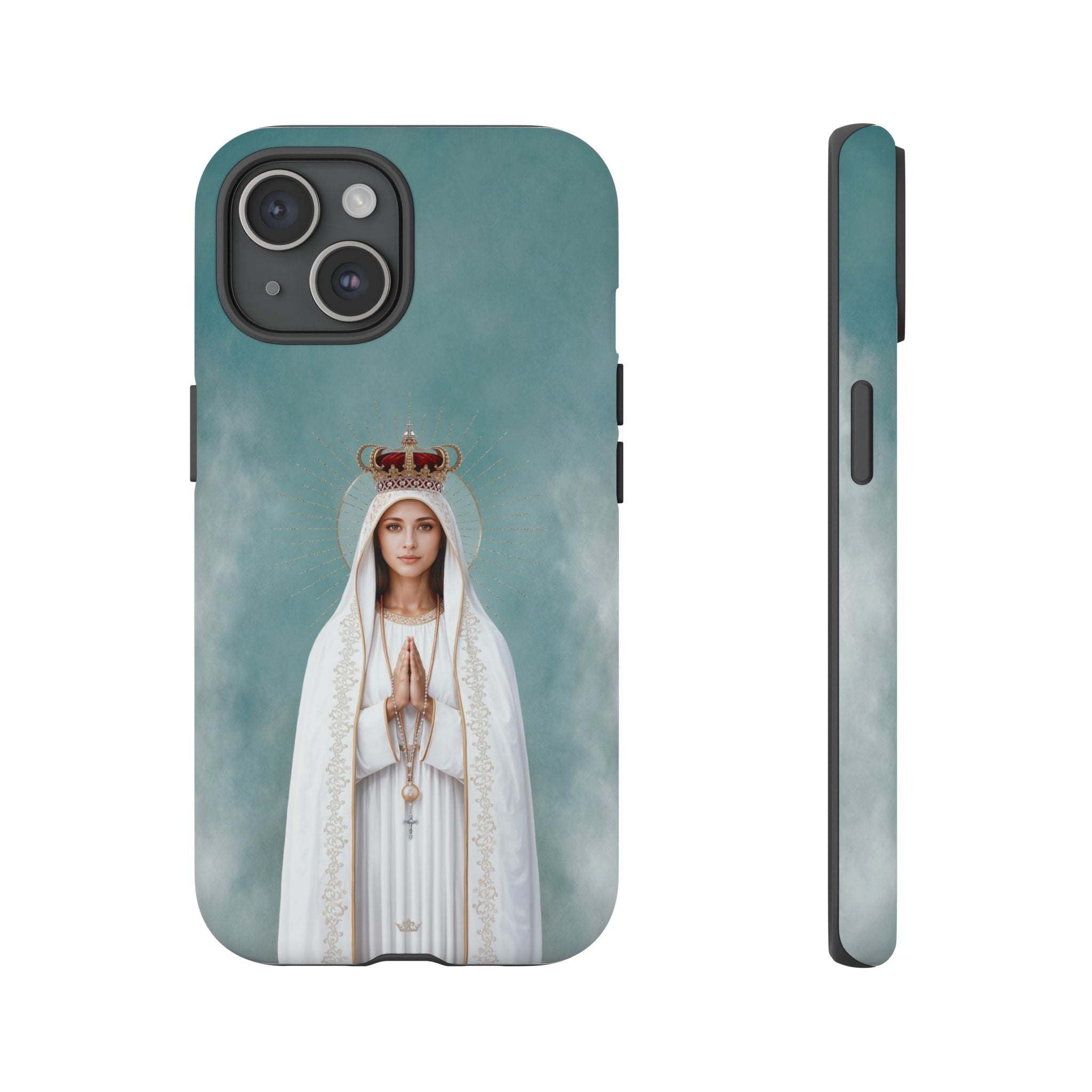 Our Lady of Fatima Hard Phone Case - Venxara