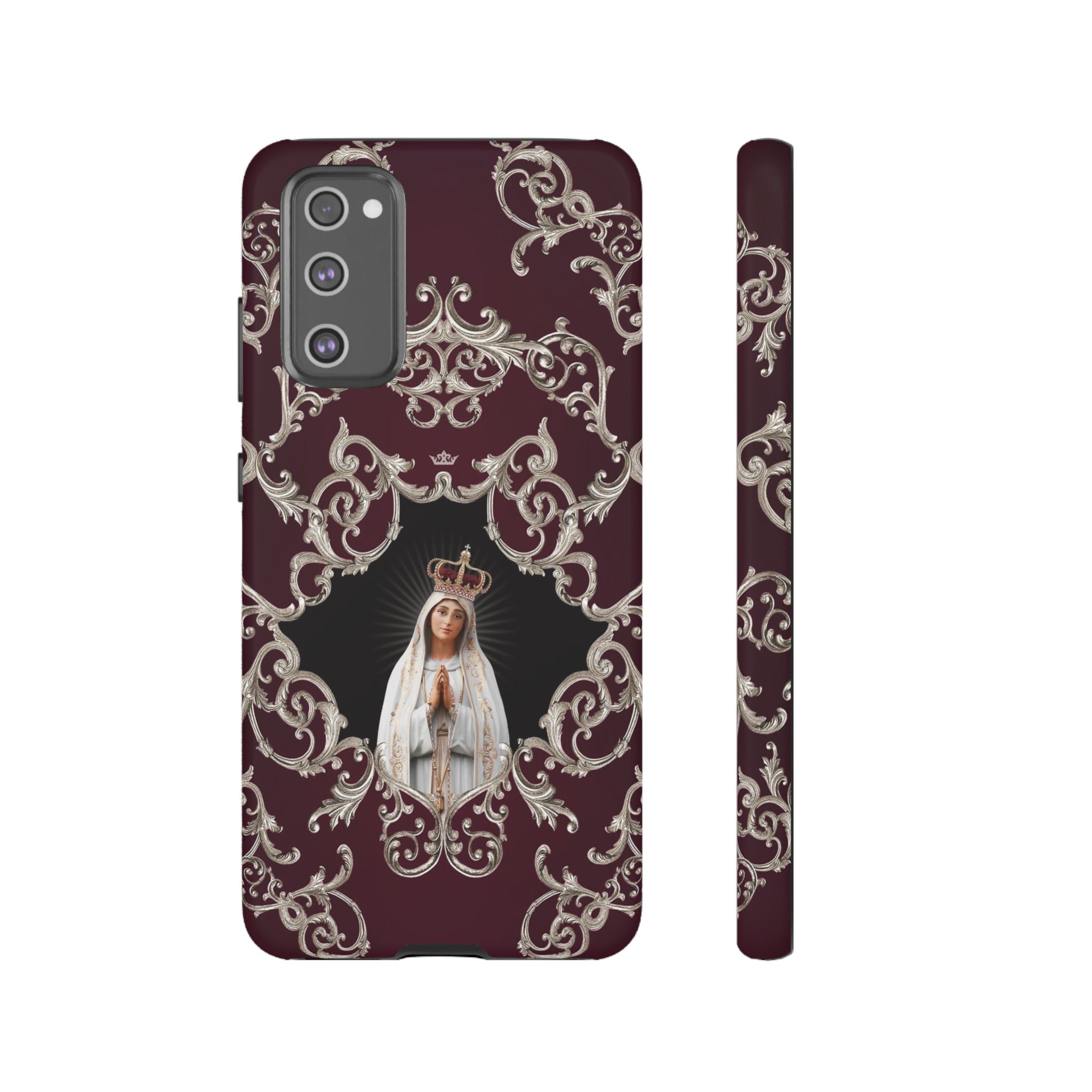 Our Lady of Fatima Hard Phone Case (Baroque Mahogany) - VENXARA®