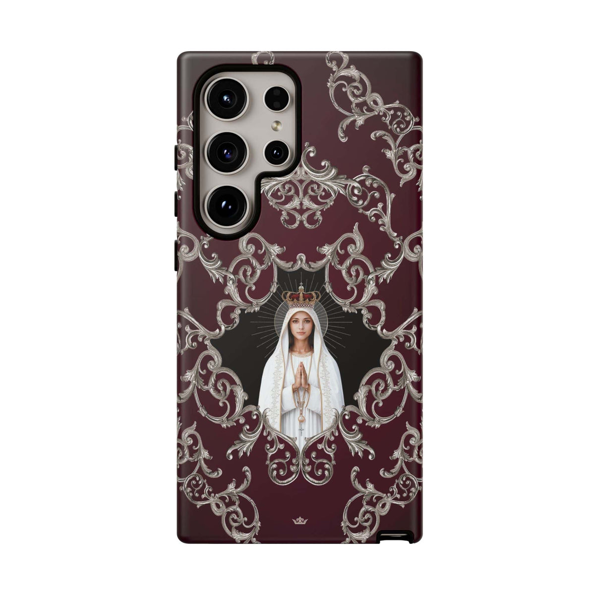Our Lady of Fatima Hard Phone Case (Baroque Mahogany) Copyright VENXARA